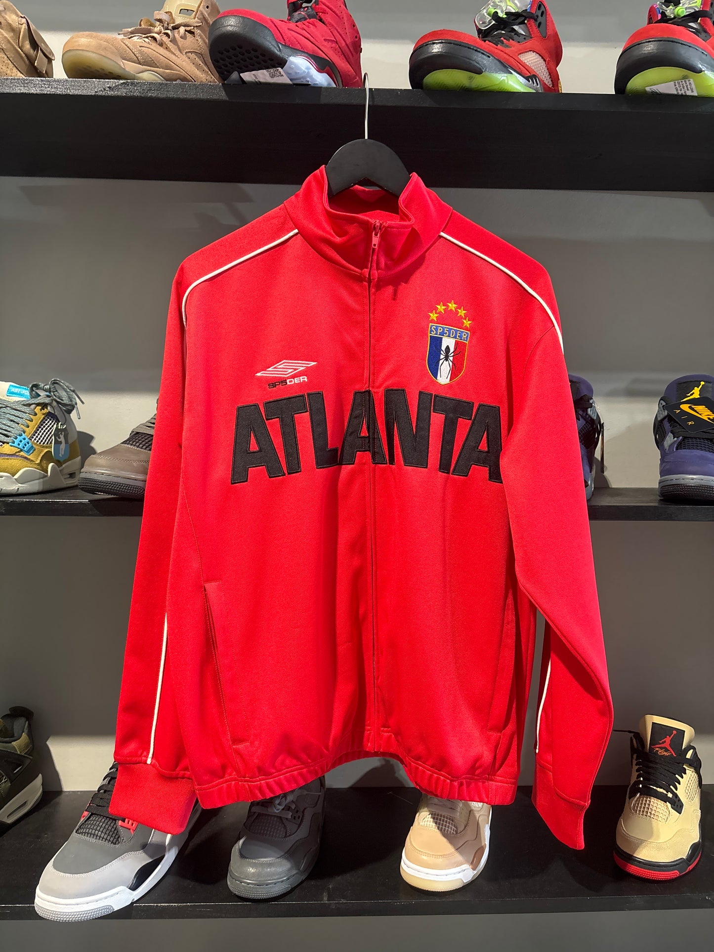 SP5DER ATLANTA TRACK JACKET RED
