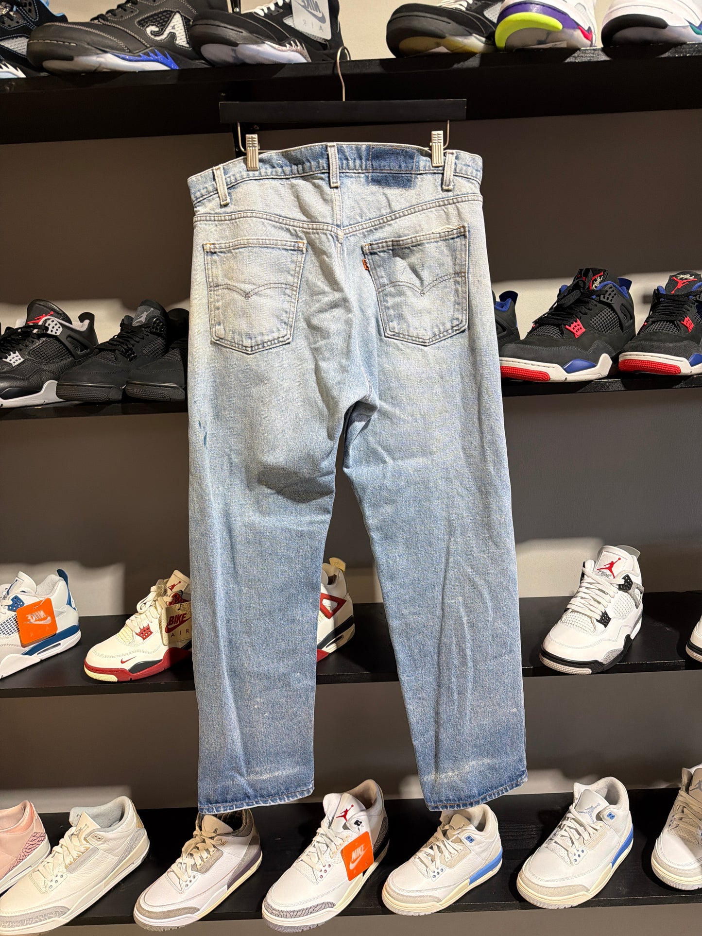 VINTAGE 505 ORANGE TAB LEVIS SZ 33