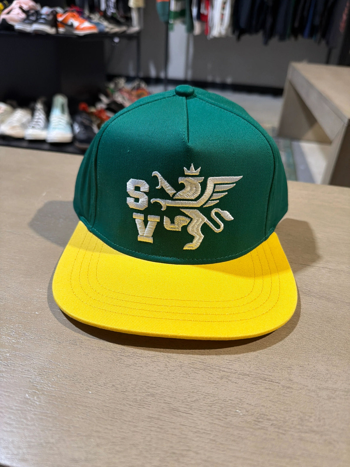 Saint Vanity Green/Yellow Lion Snap Back