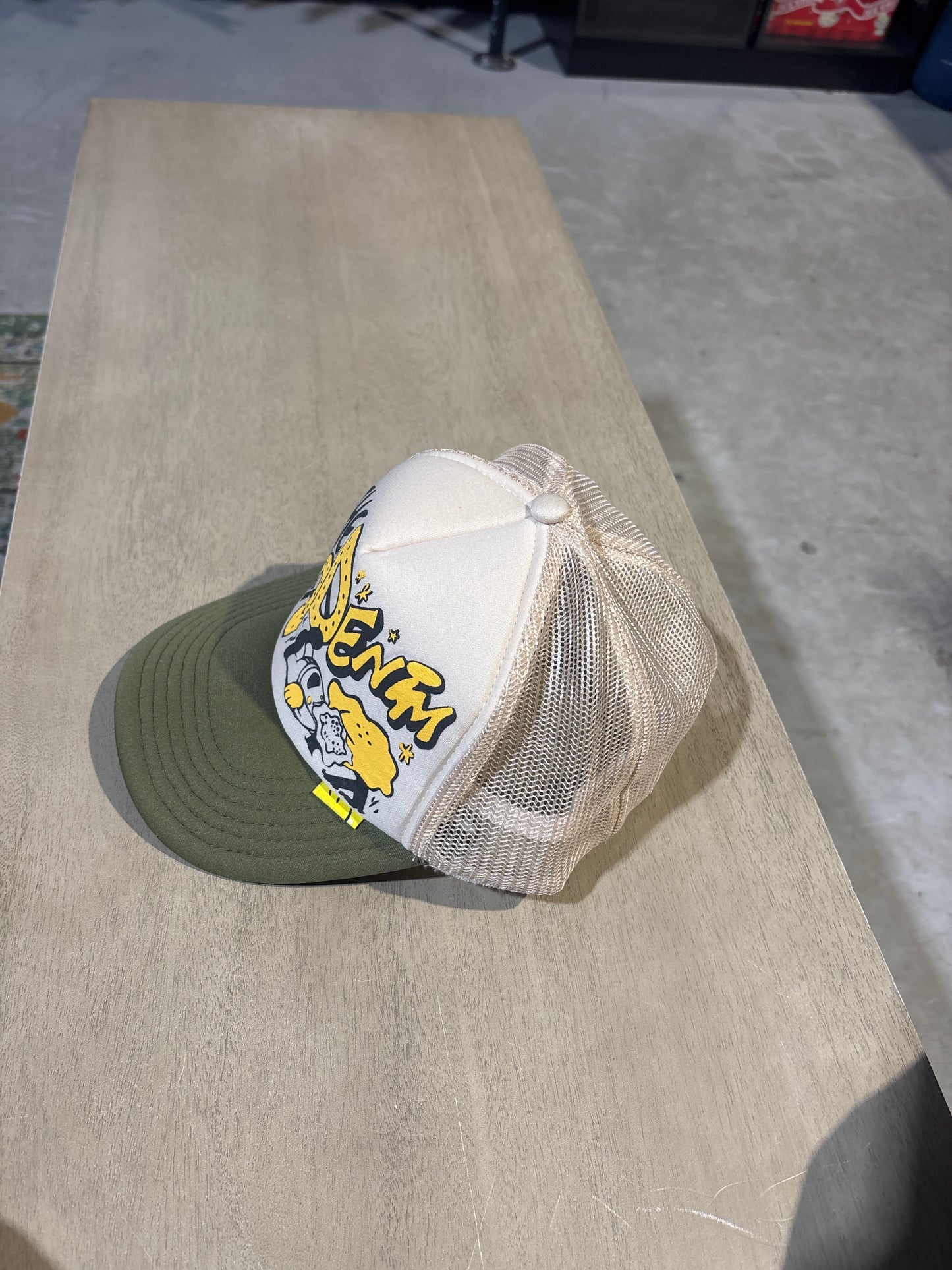 Kapital The Denim Trucker Olive and Khaki