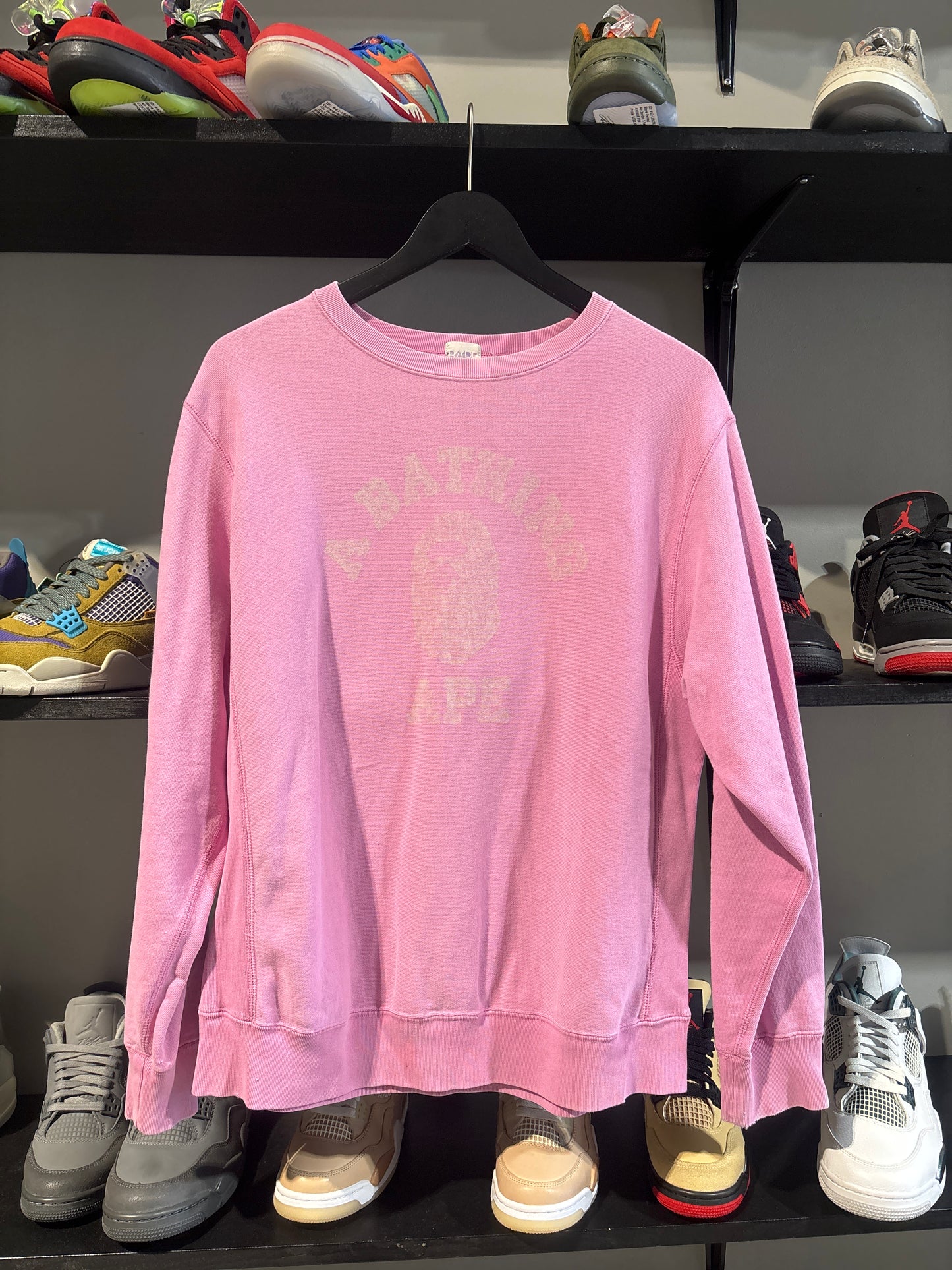 Bape Crewneck Pink/White