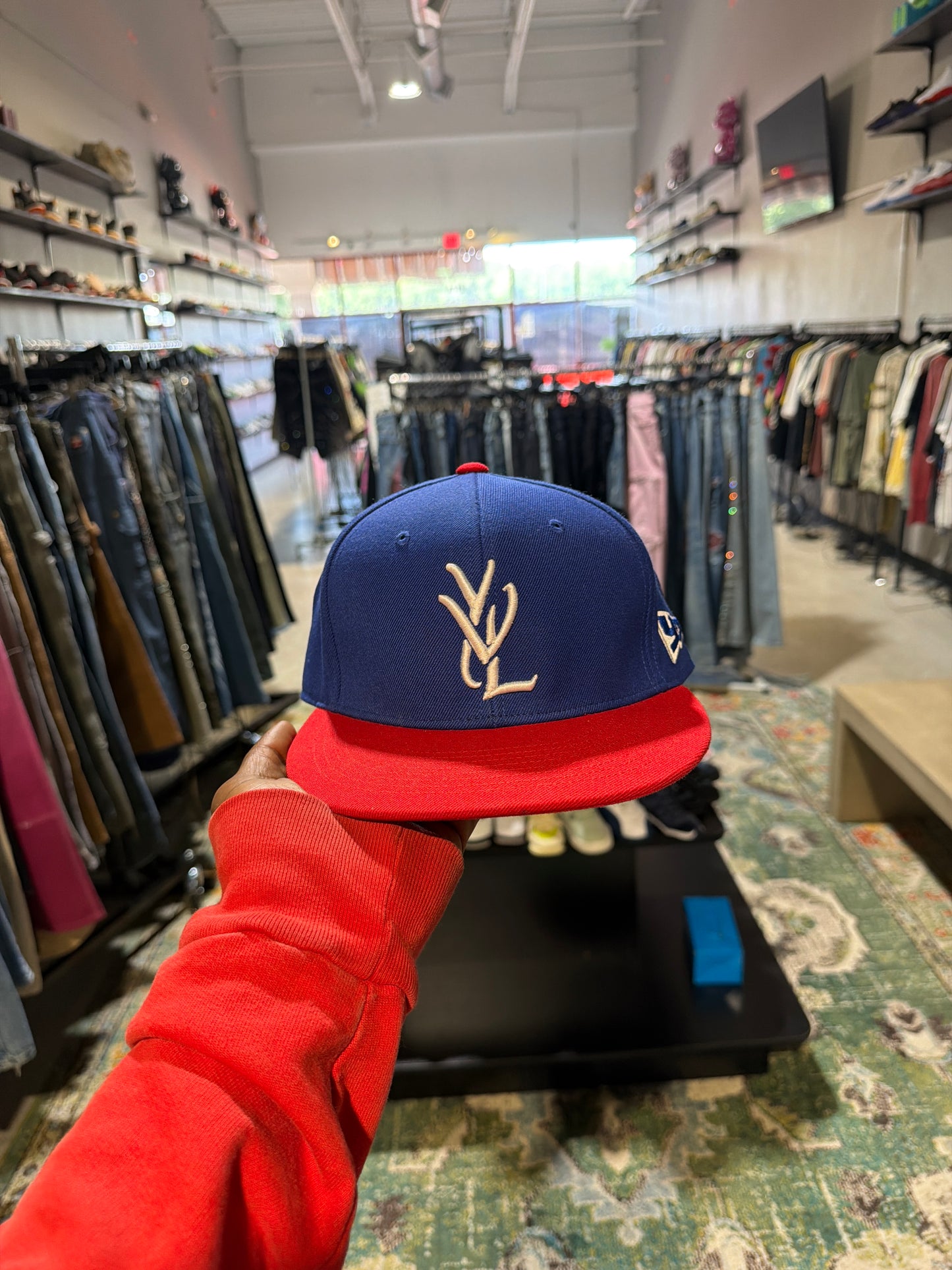 YVL Blue/Red Fitted Hat