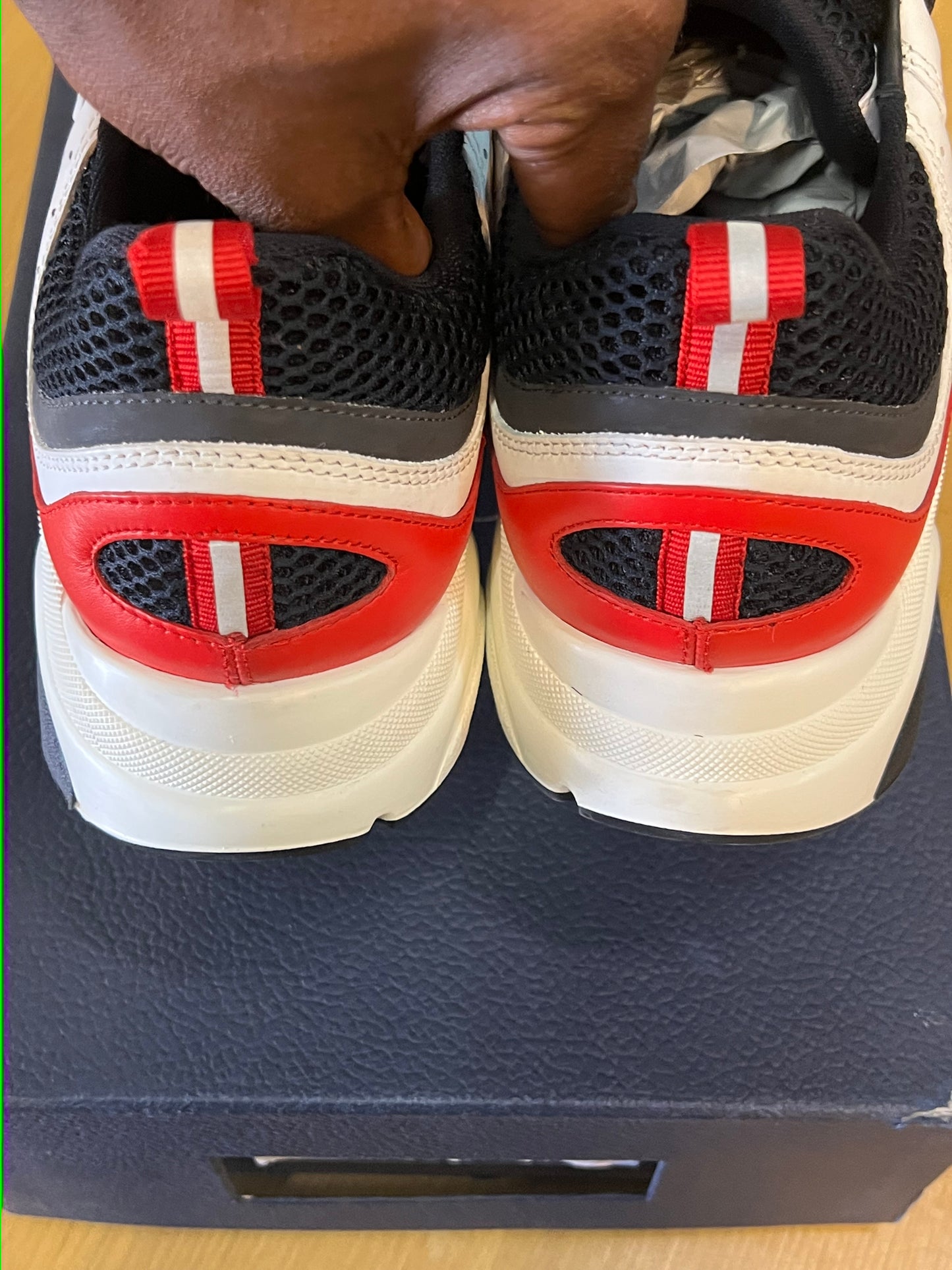 Dior B22 Used White/Red Sz 12