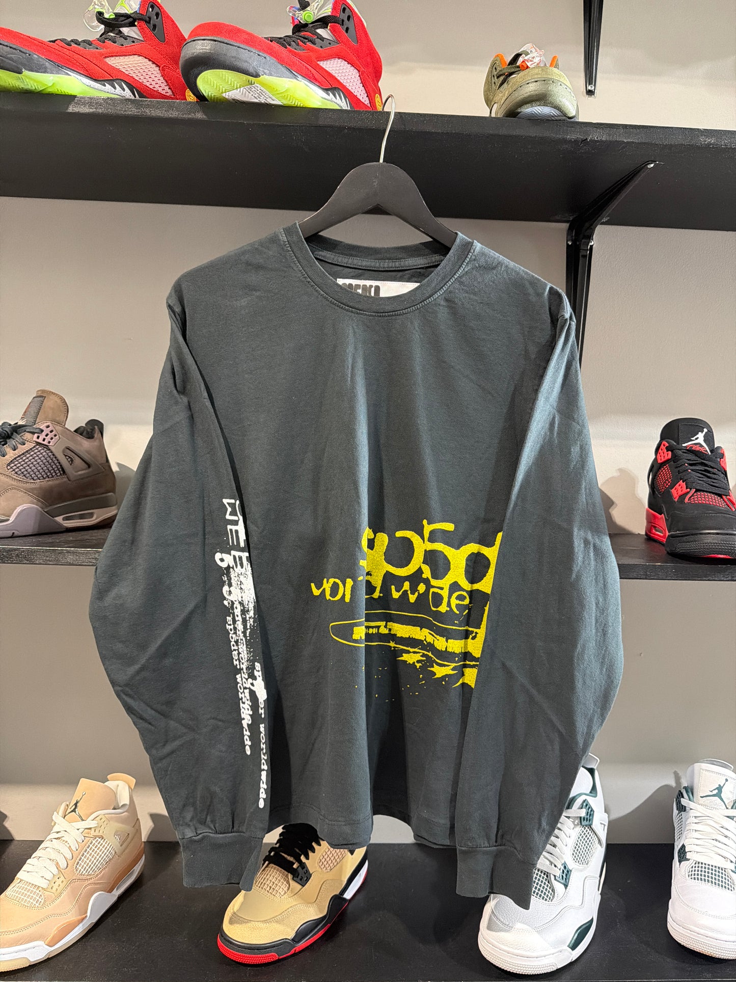 Sp5der Pure Energy Black/Yellow Longsleeve