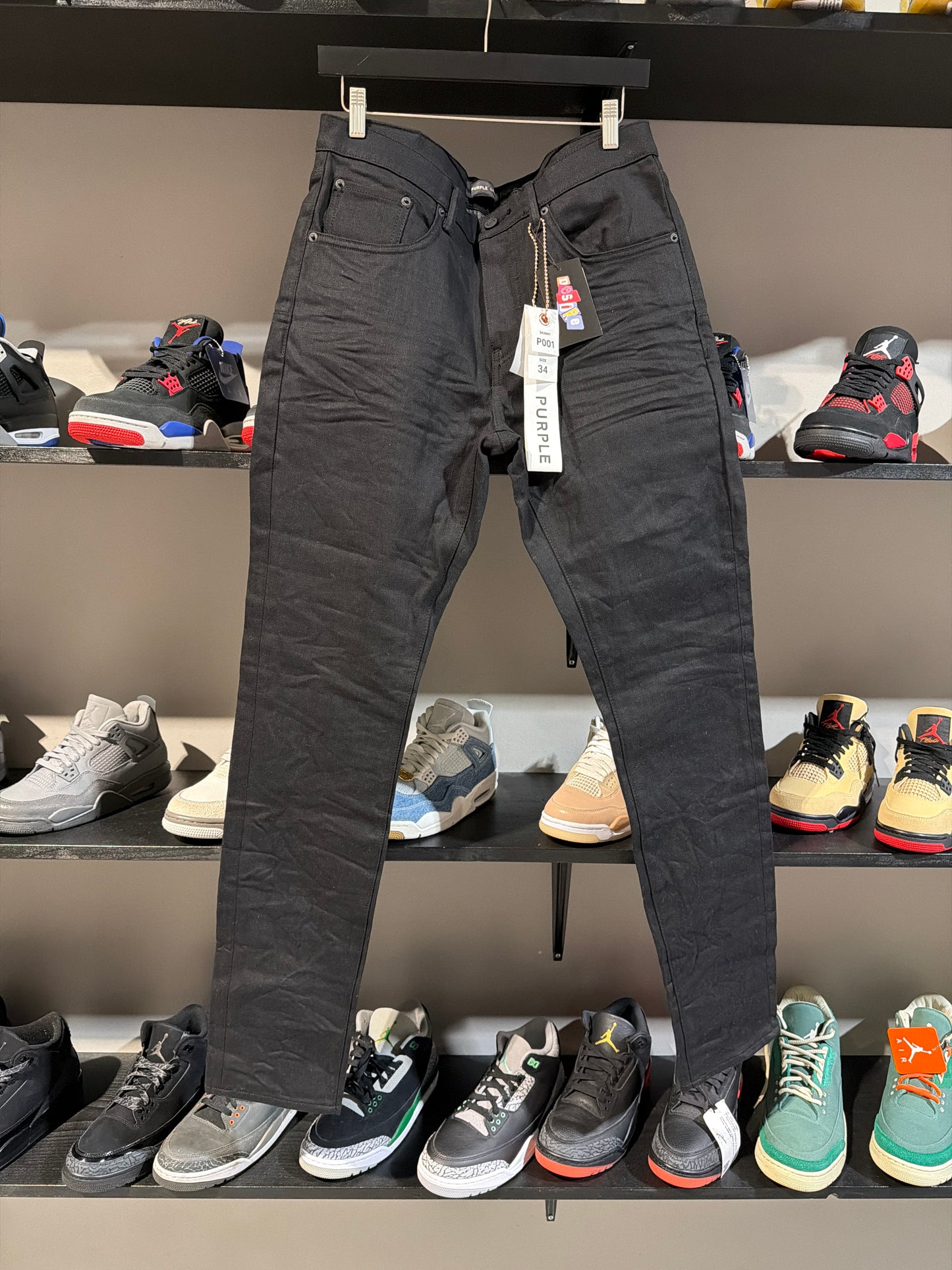 Purple reg black jeans