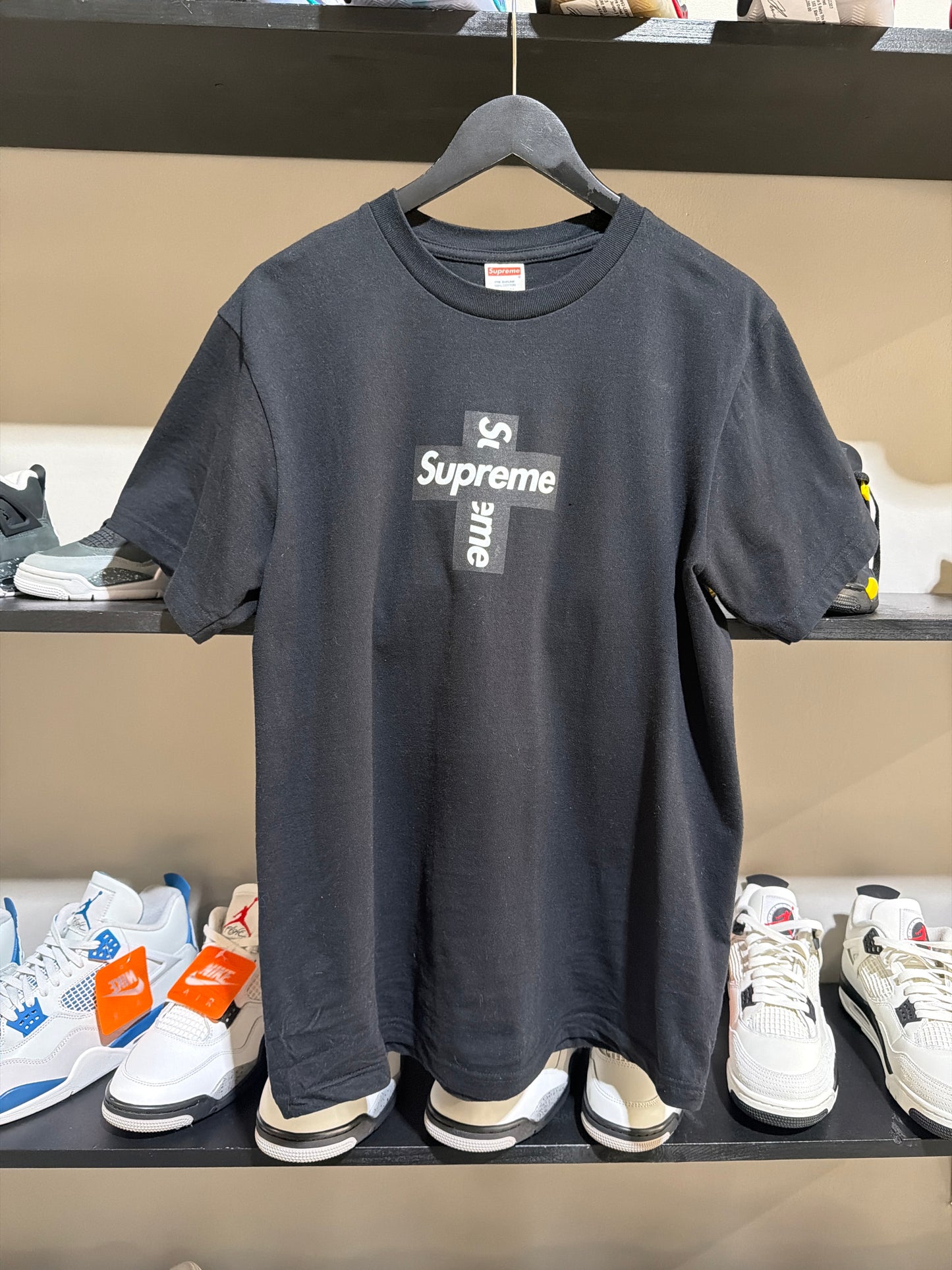 Supreme Black/White Cross Bogo Sz M