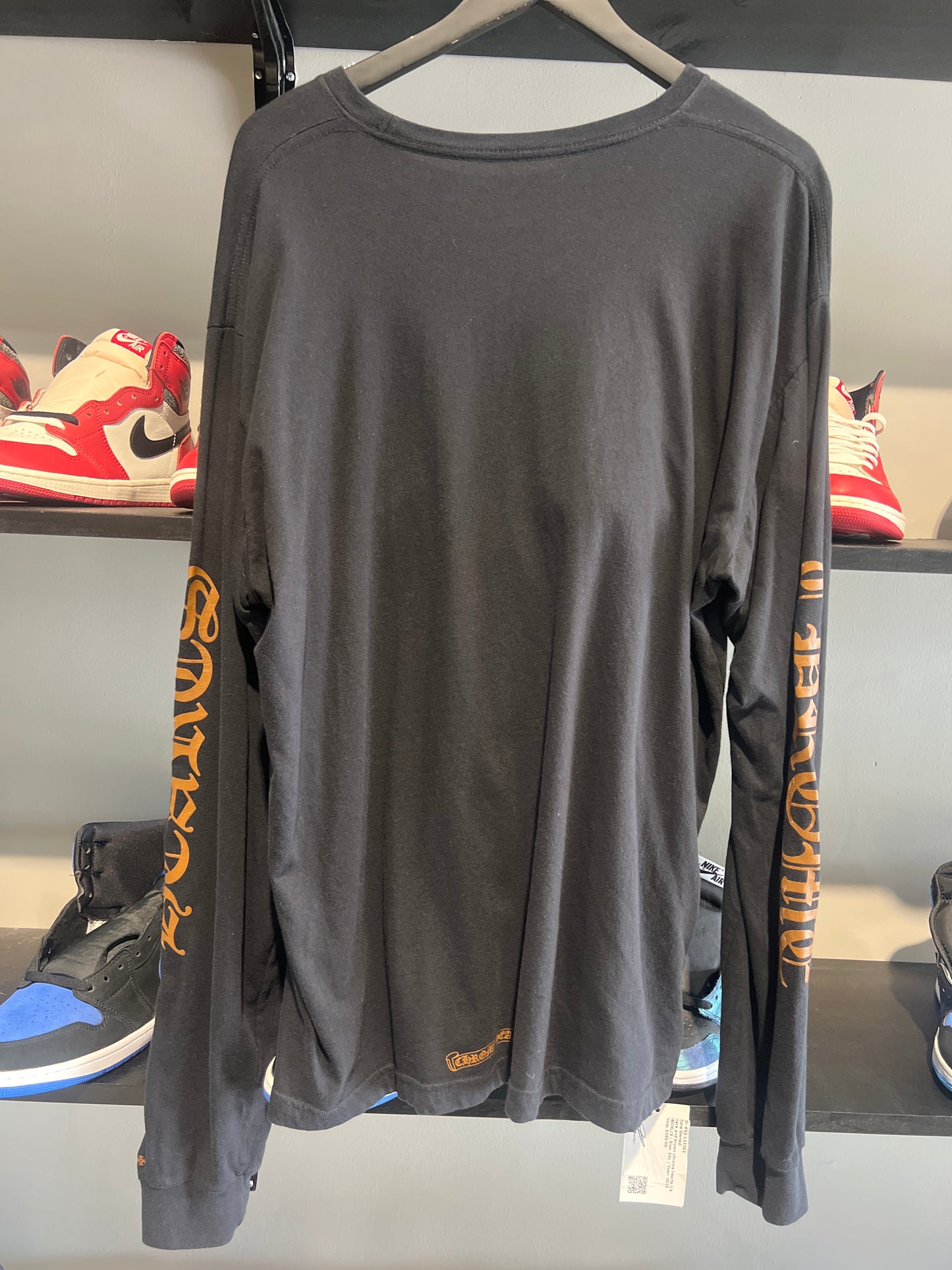black and brown chrome hearts l/s