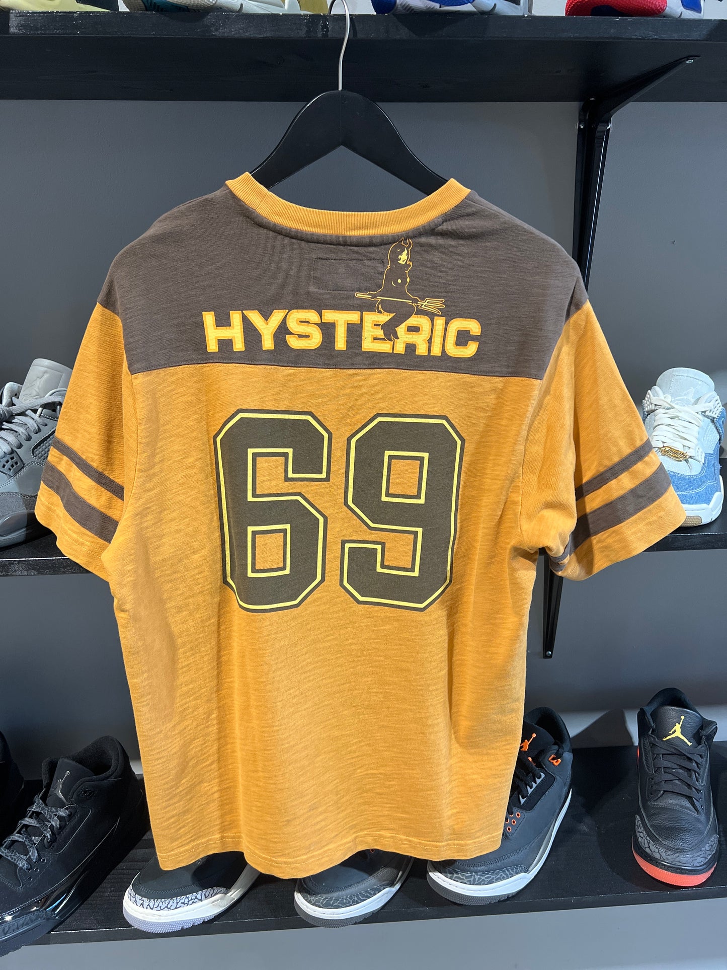 Supreme Hysteric Glamour 69 Jersey Brown Yellow