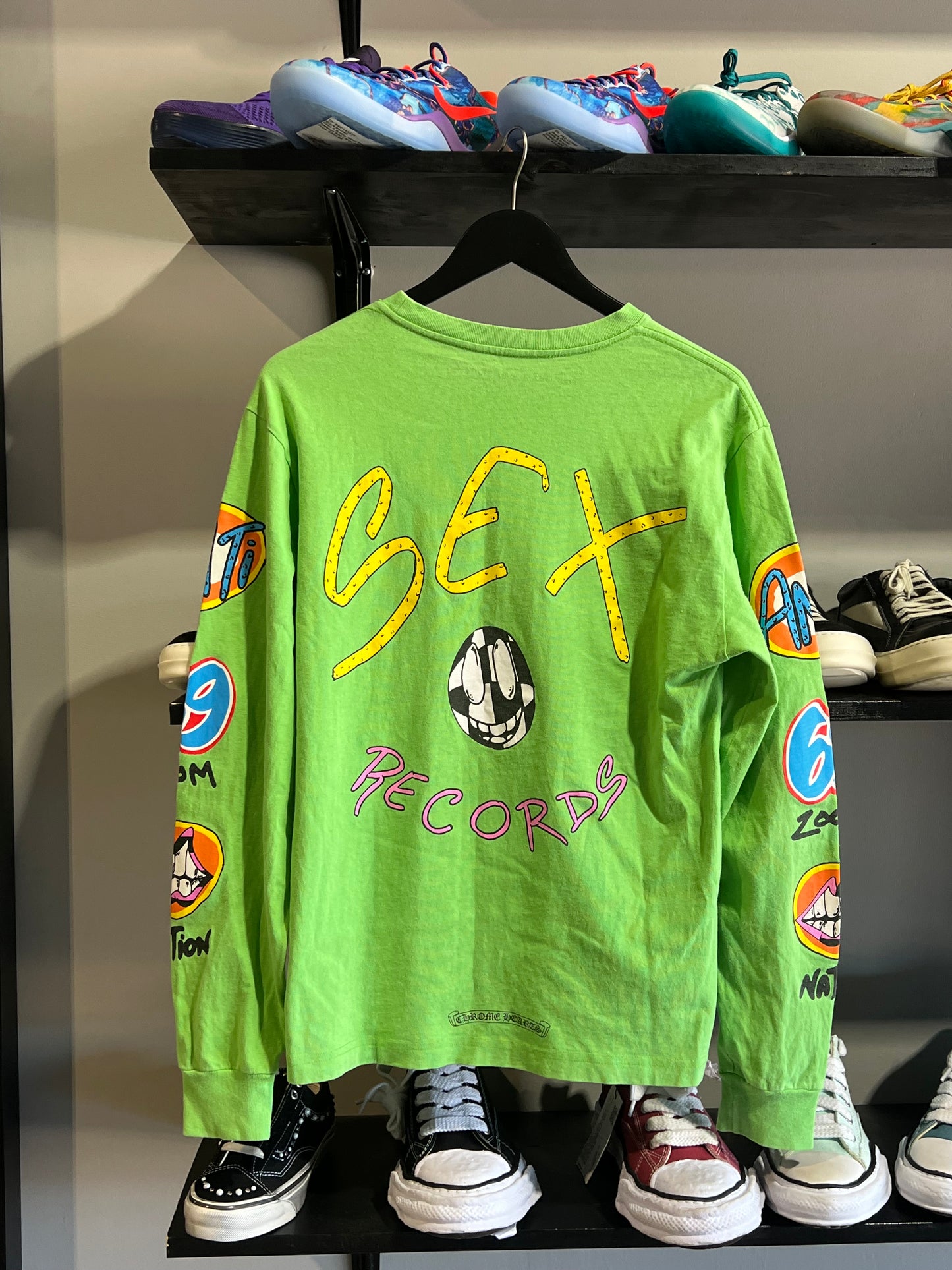 Chrome hearts Matty boy green sex records longsleeve sz medium