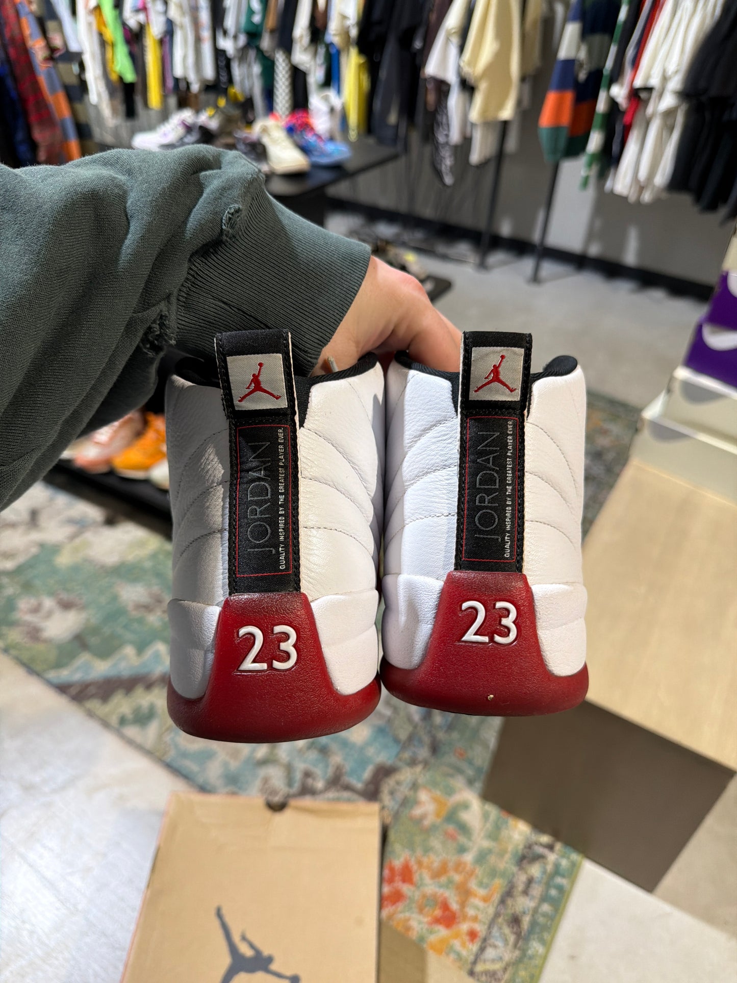 Jordan 12 Cherry Used Sz 12