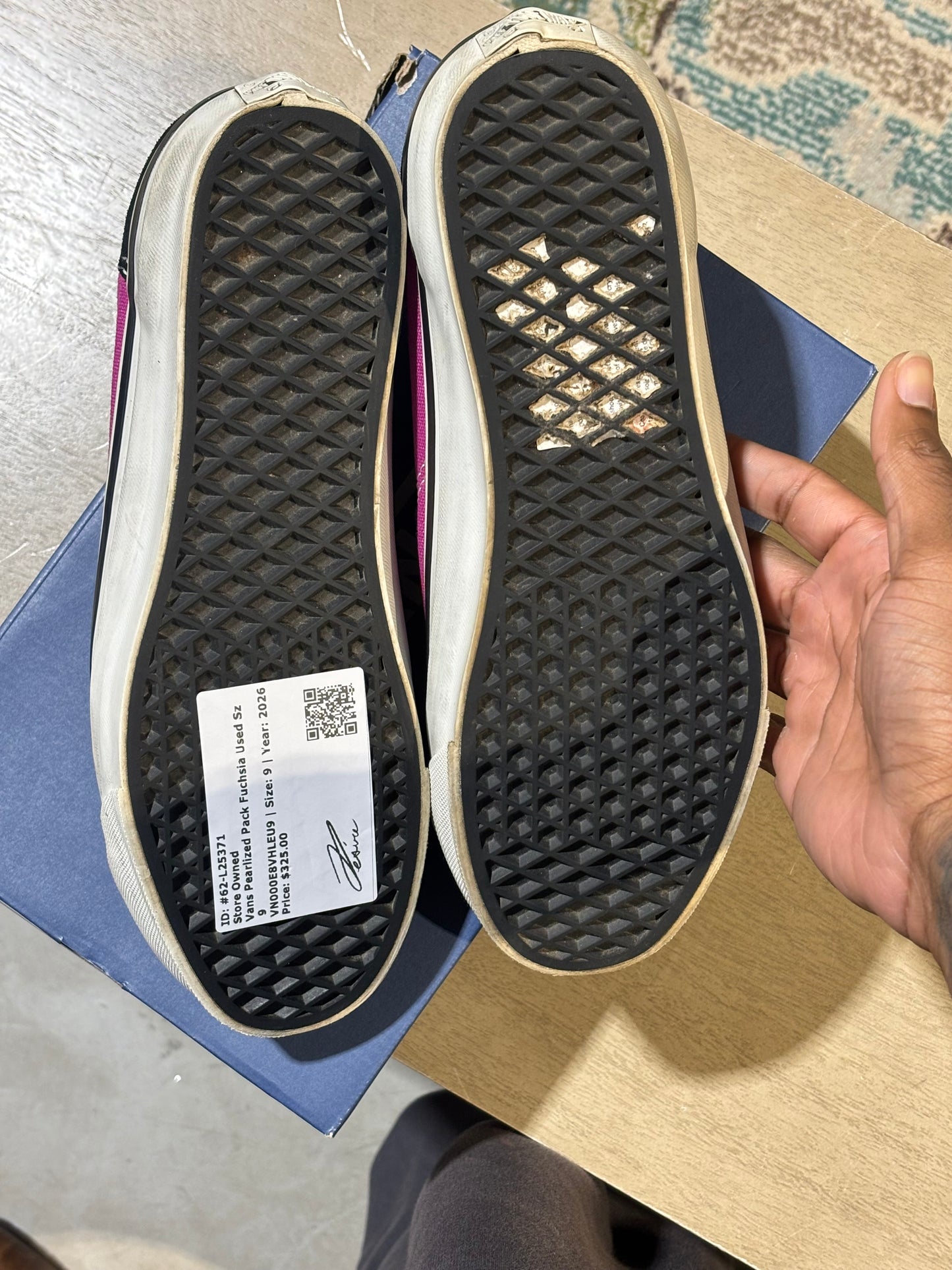 Vans Pearlized Pack Fuchsia Used Sz 9