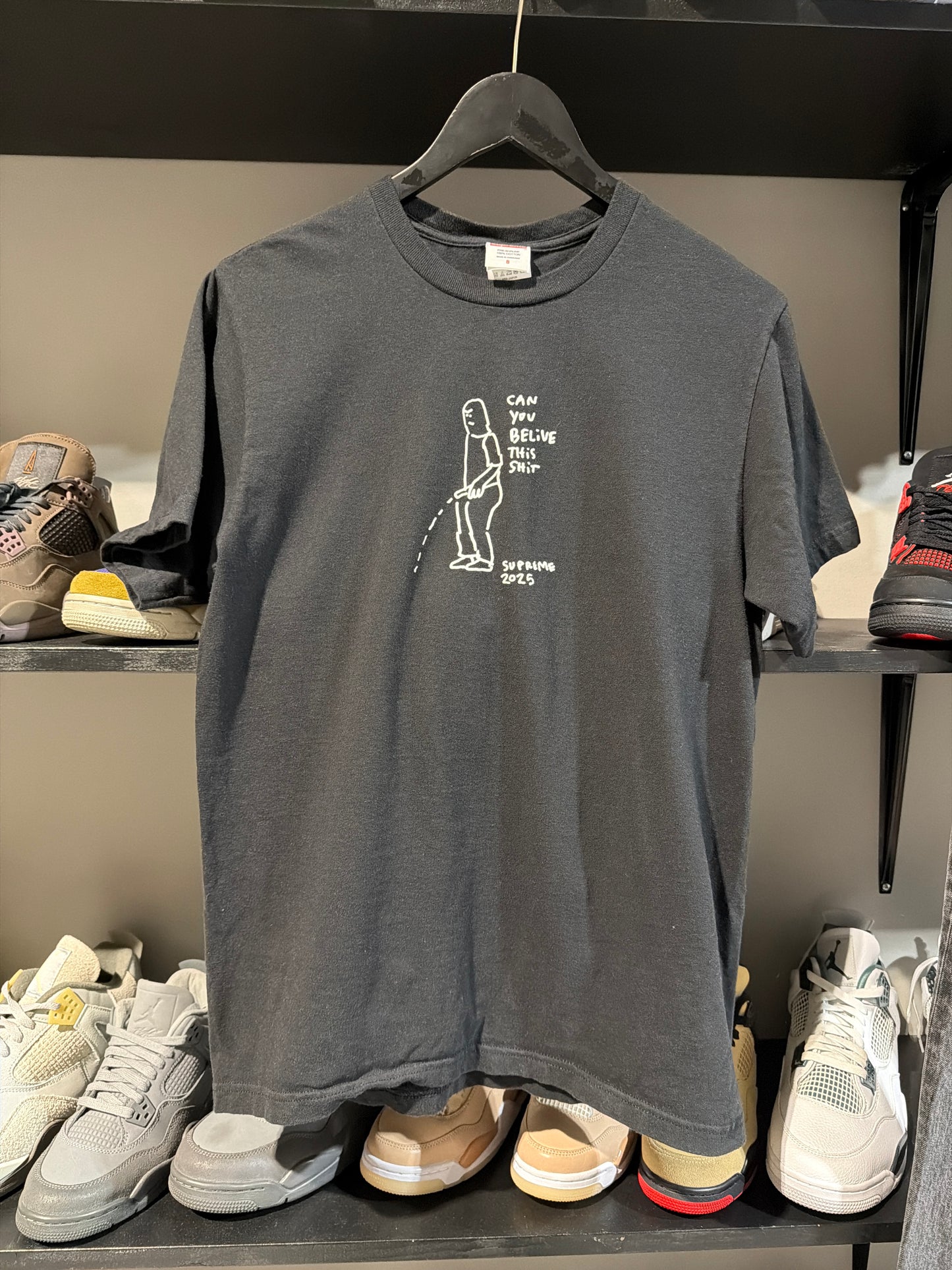 Supreme Can You Belive This Sh*t tee Black Sz S