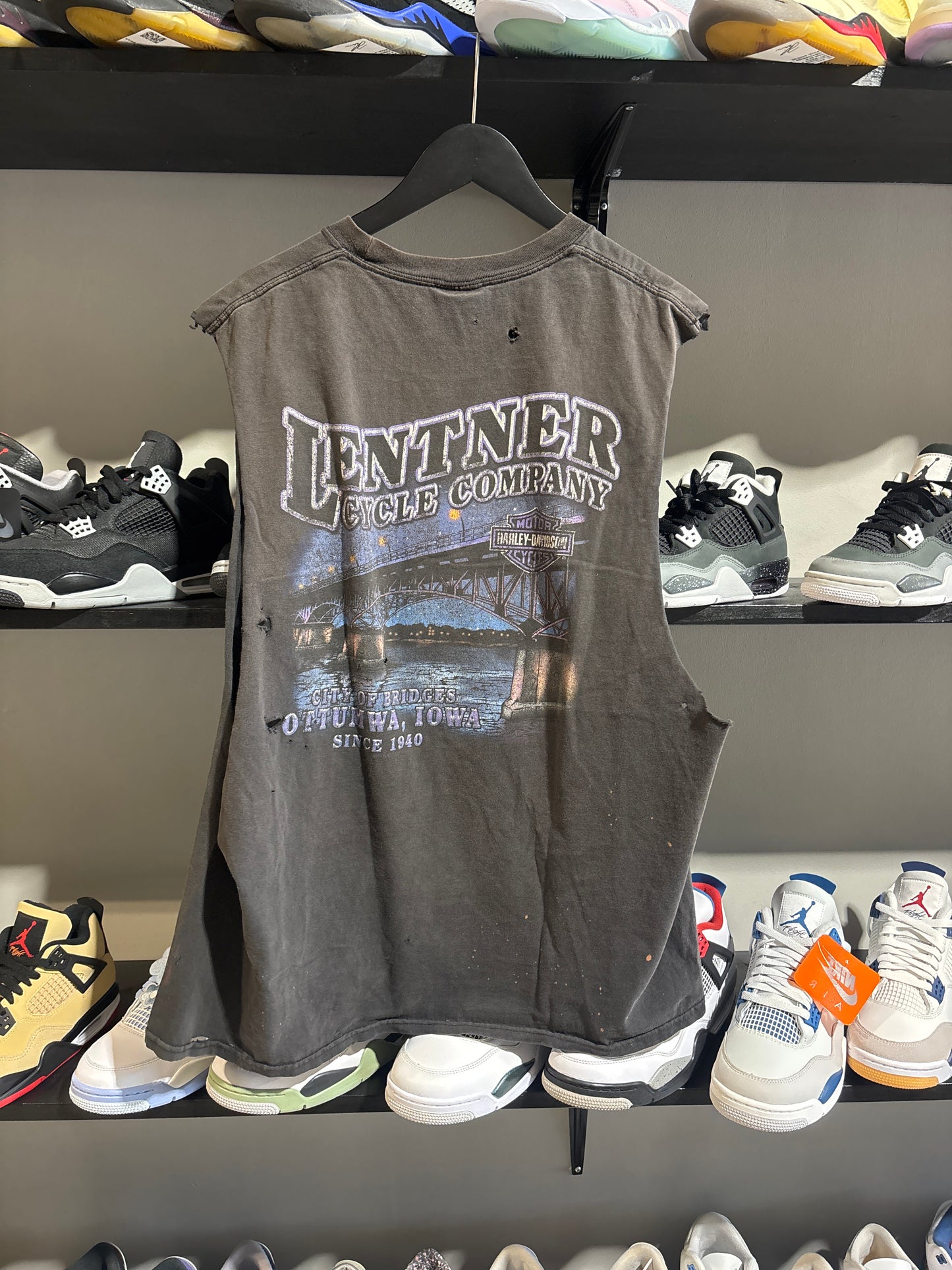 vintage harley davidson lentner cutoff