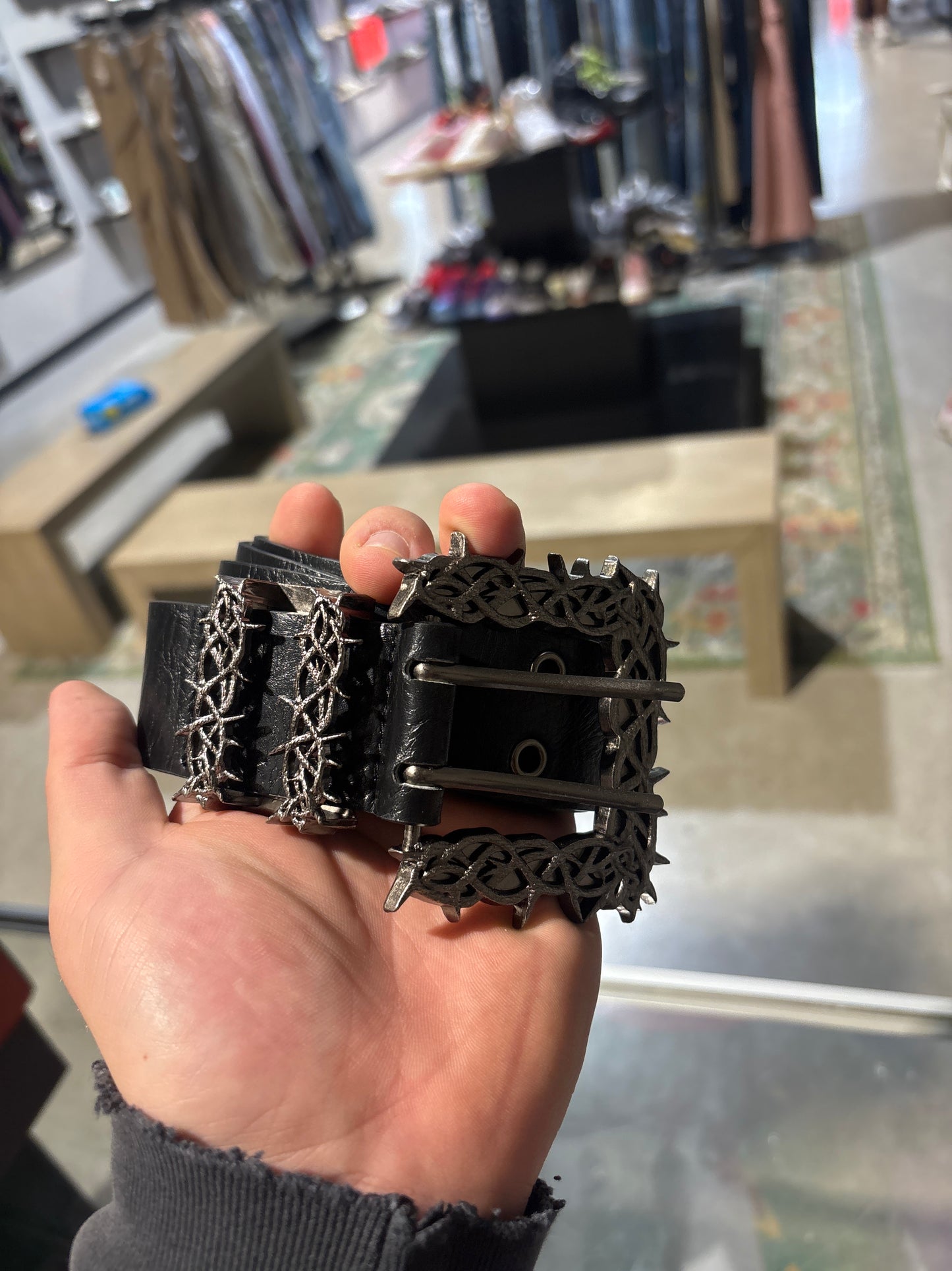 SANITY 4 EVA BLACK CROWN OF THORNS BELT