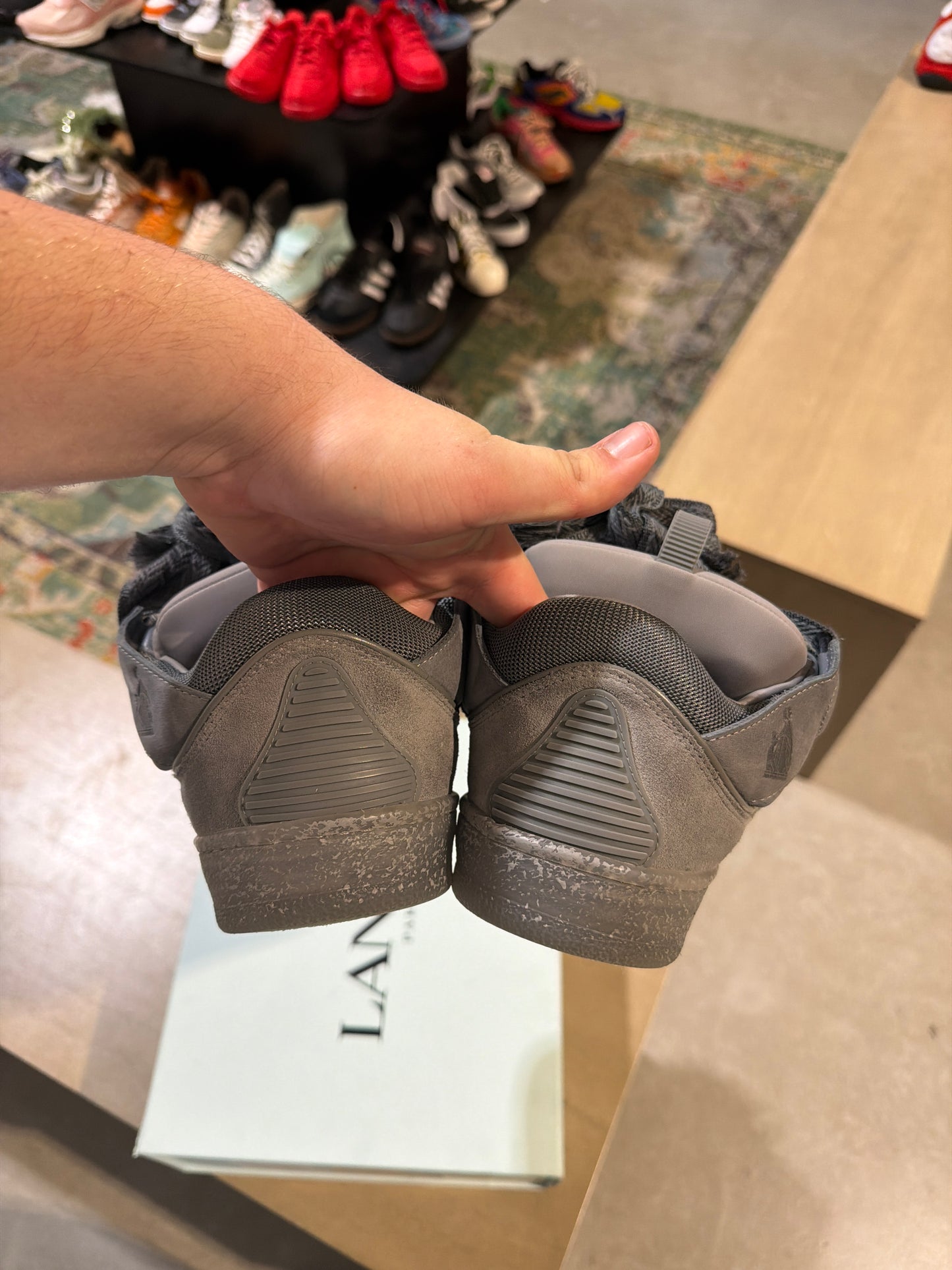 Lanvin Curb Grey/Grey Used Sz 11