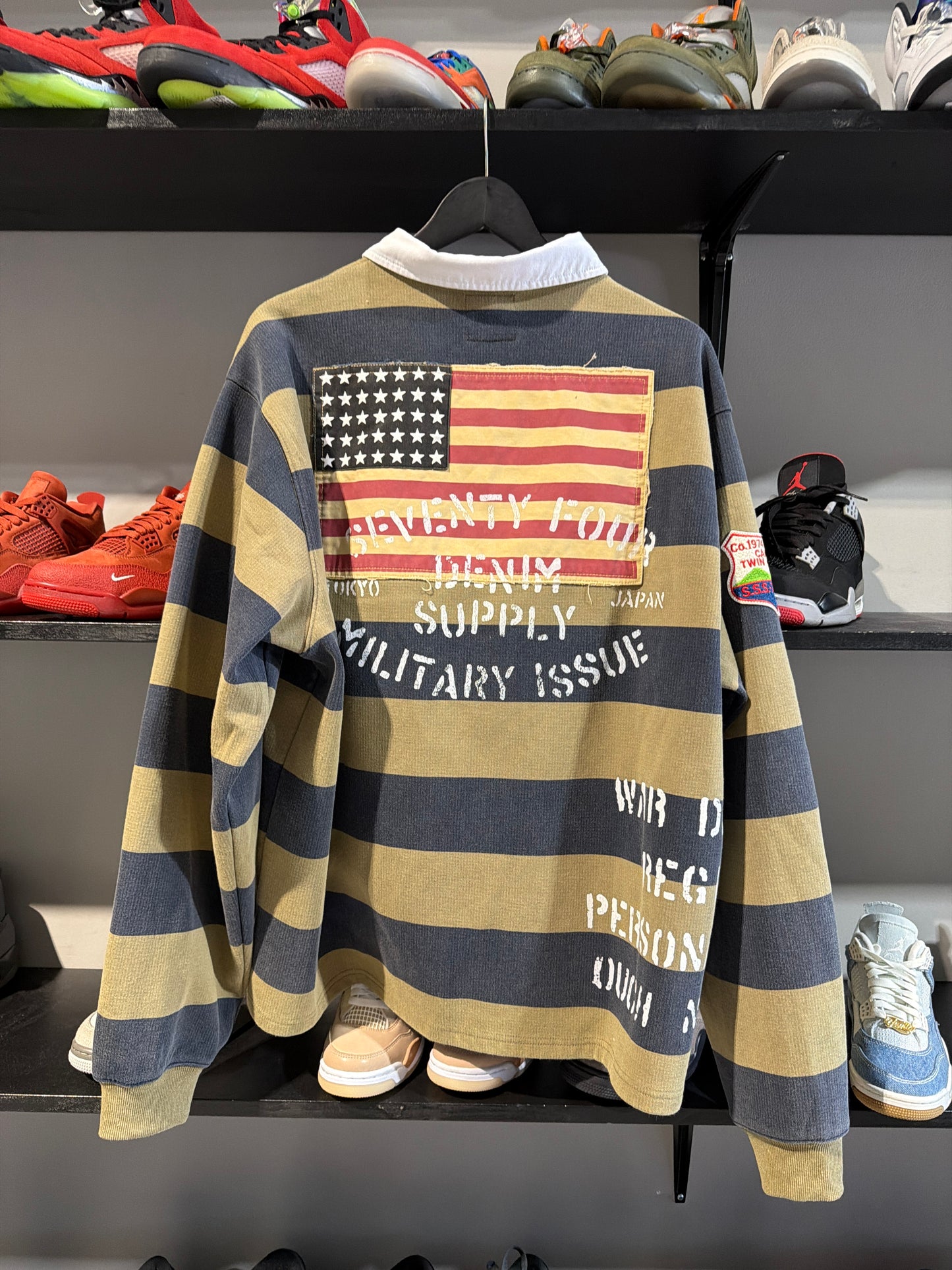 74 IS WAR GREEN RUGBY LONGSLEEVE