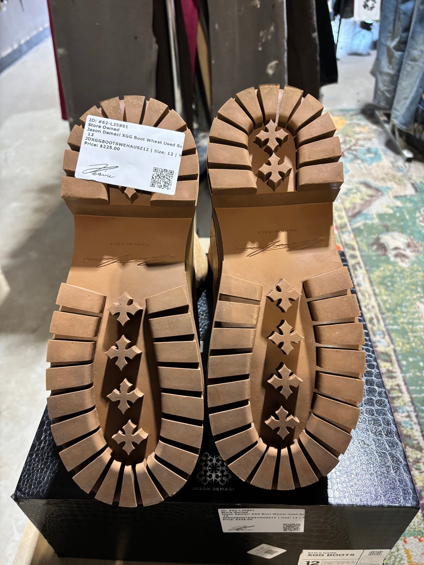 Jason Demaci XGG Boot Wheat Used Sz 12