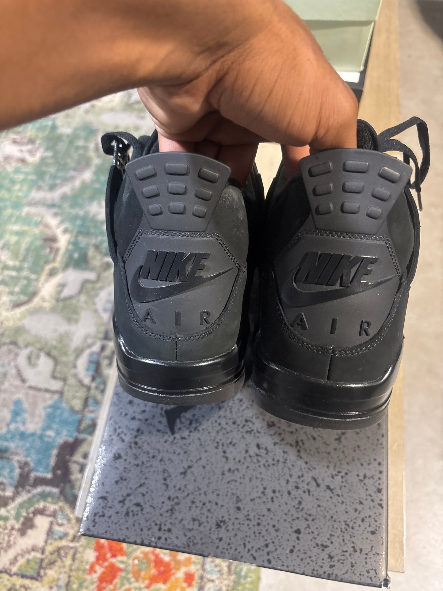 Jordan 4 Black Cat Used Sz 12 (2)