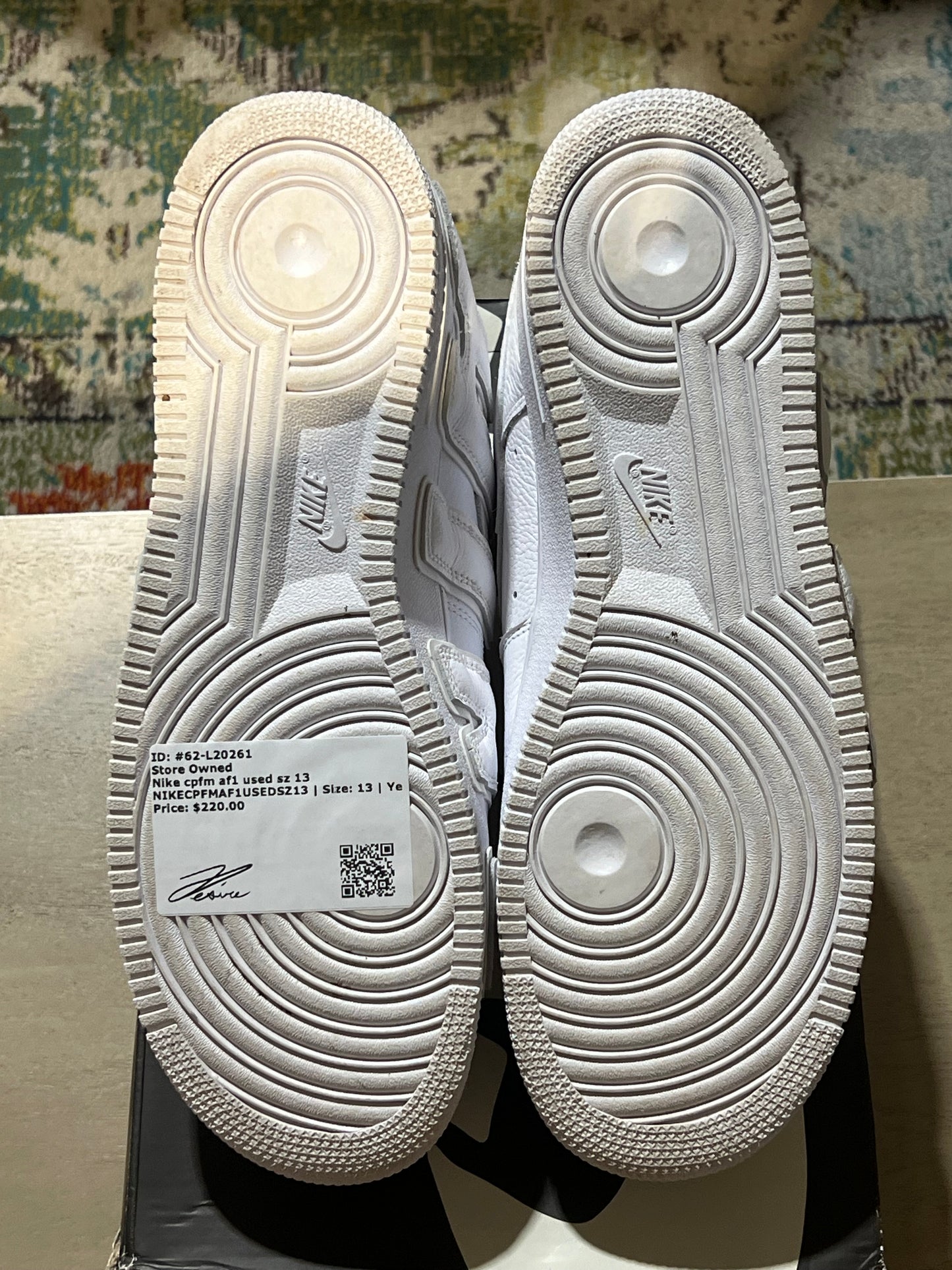 Nike cpfm af1 used sz 13