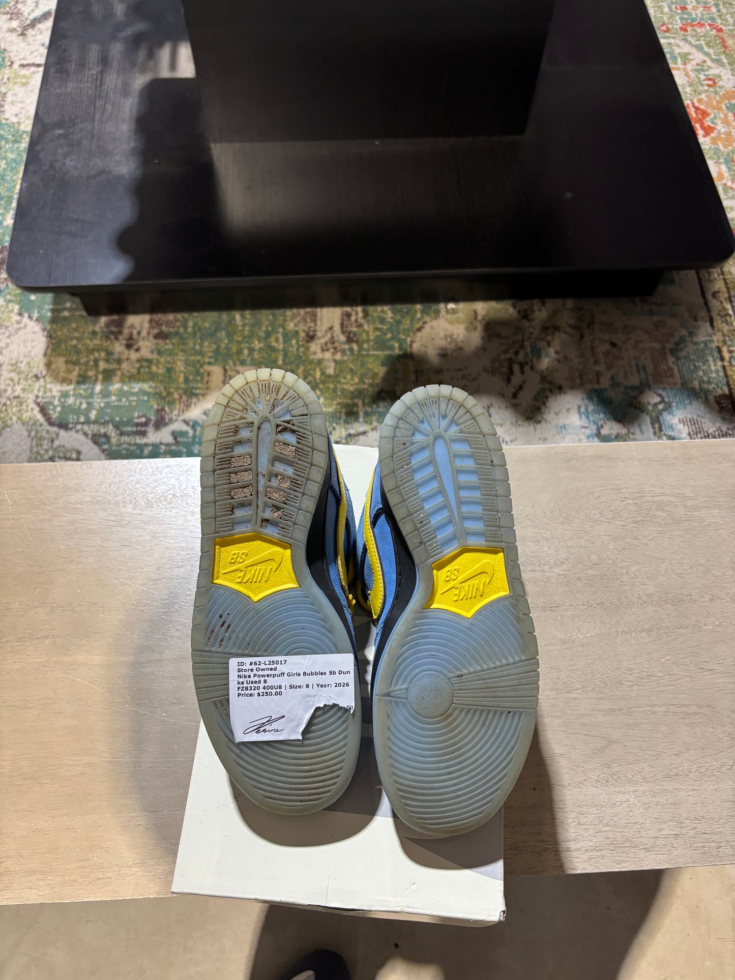 Nike Powerpuff Girls Bubbles Sb Dunks Used 8
