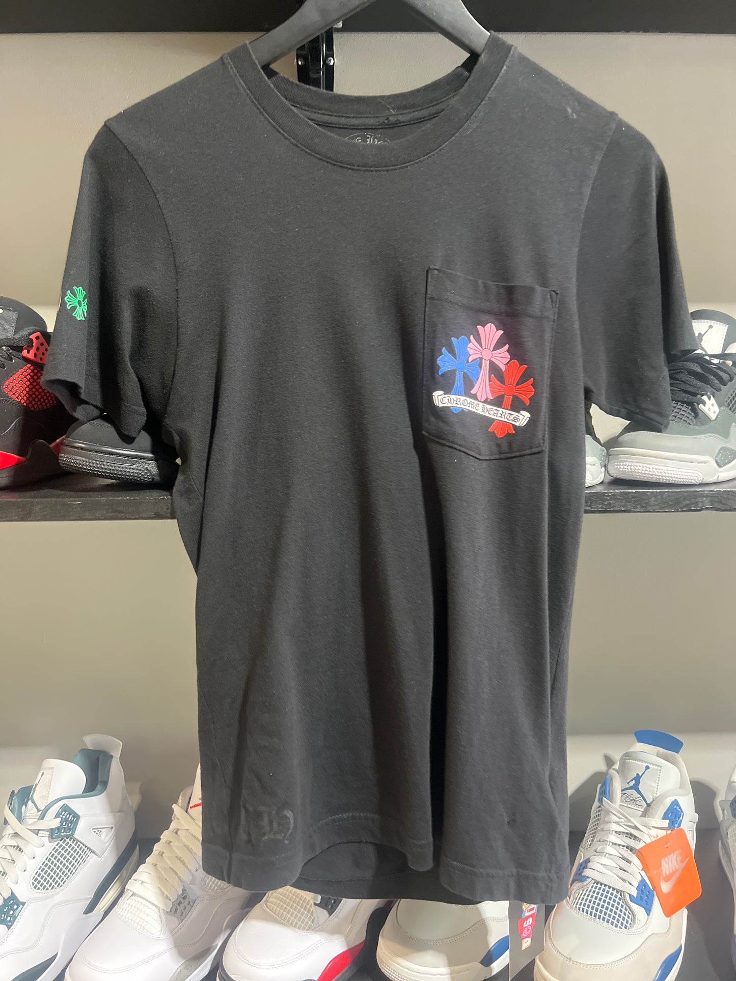 Chrome Hearts Multi Color Cross Cemetery T-shirt Black