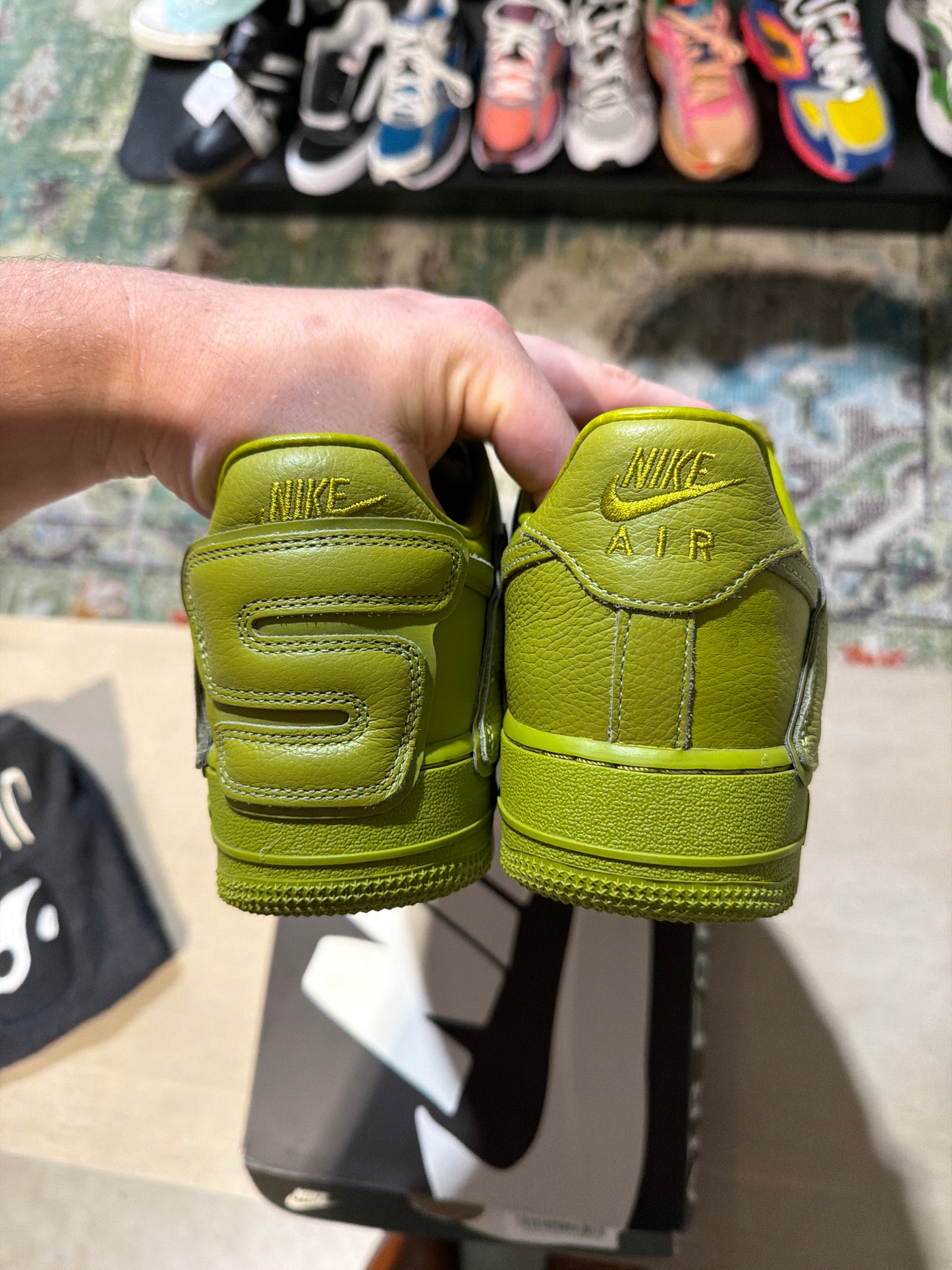 nike af1 cpfm moss used sz 9.5