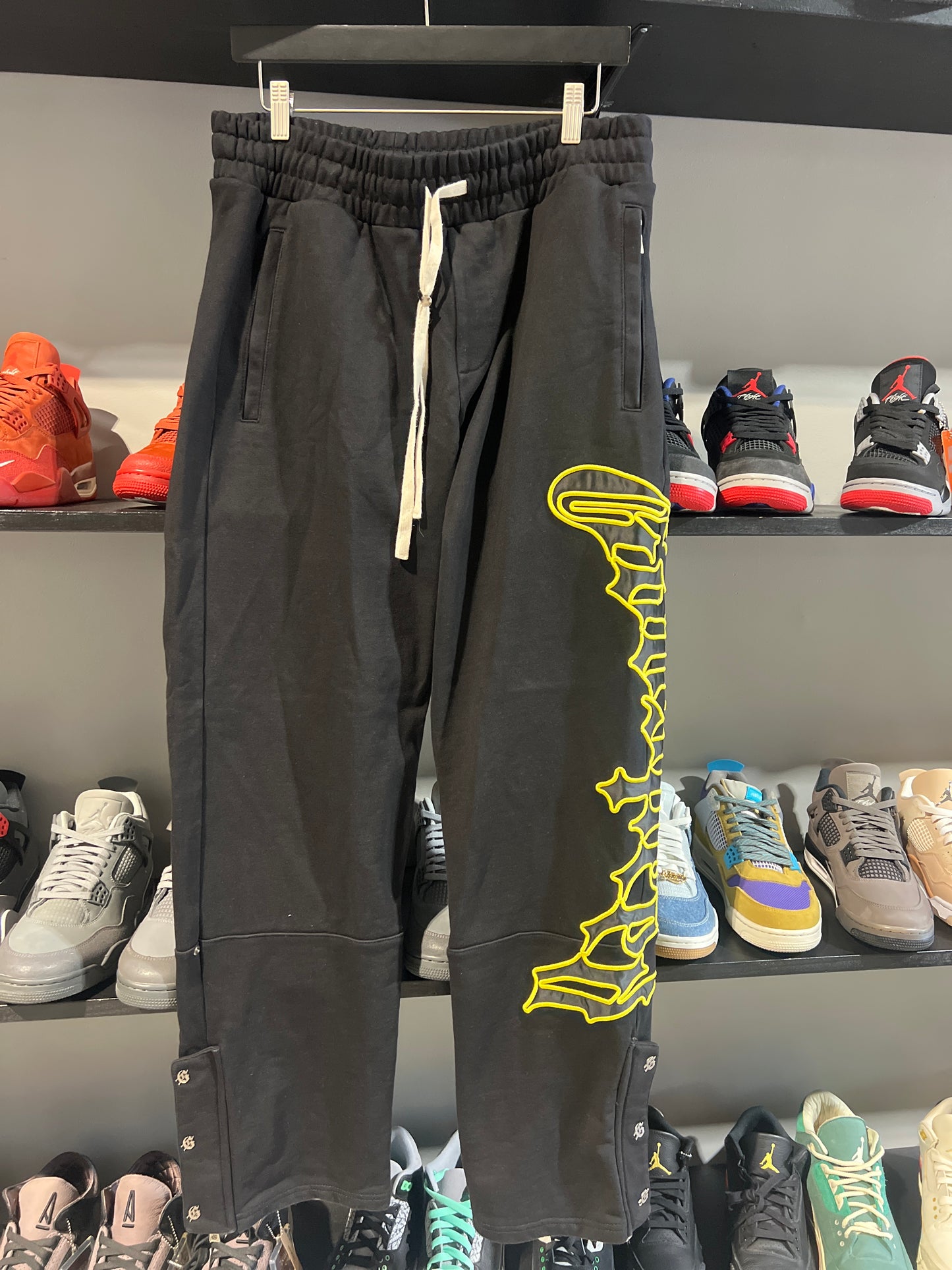 god speed yellow and black sweatpants