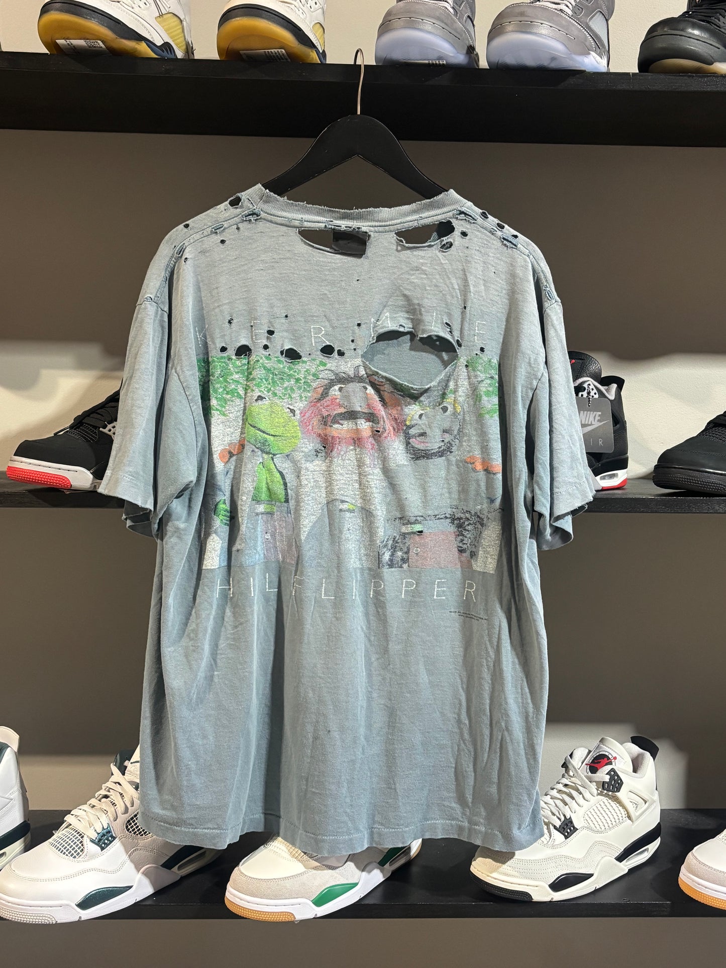 Vintage Thrashed Kermie Tee Sz L