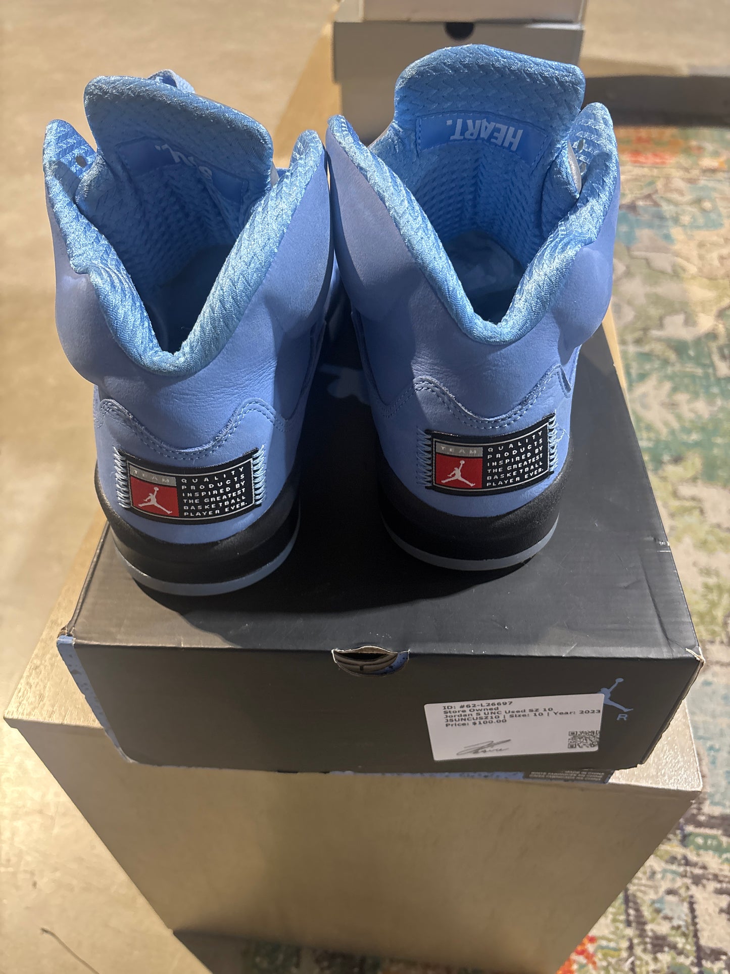 Jordan 5 UNC Used SZ 10