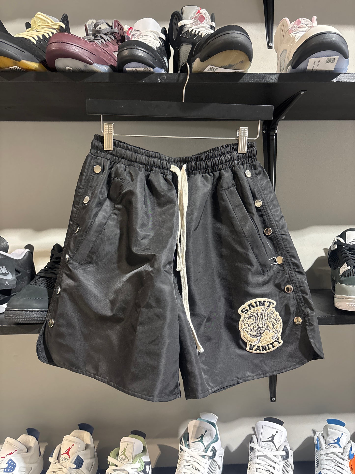 BLACK SAINT VANITY SATIN SHORTS