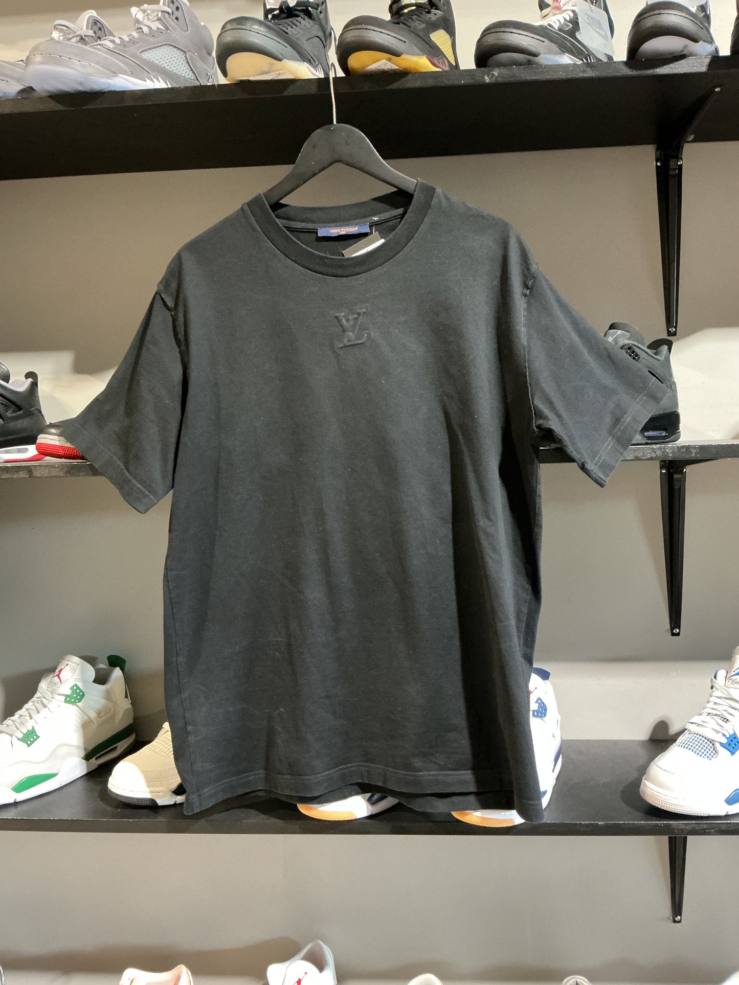 Lv Black/Black Embossed Tee Sz XL
