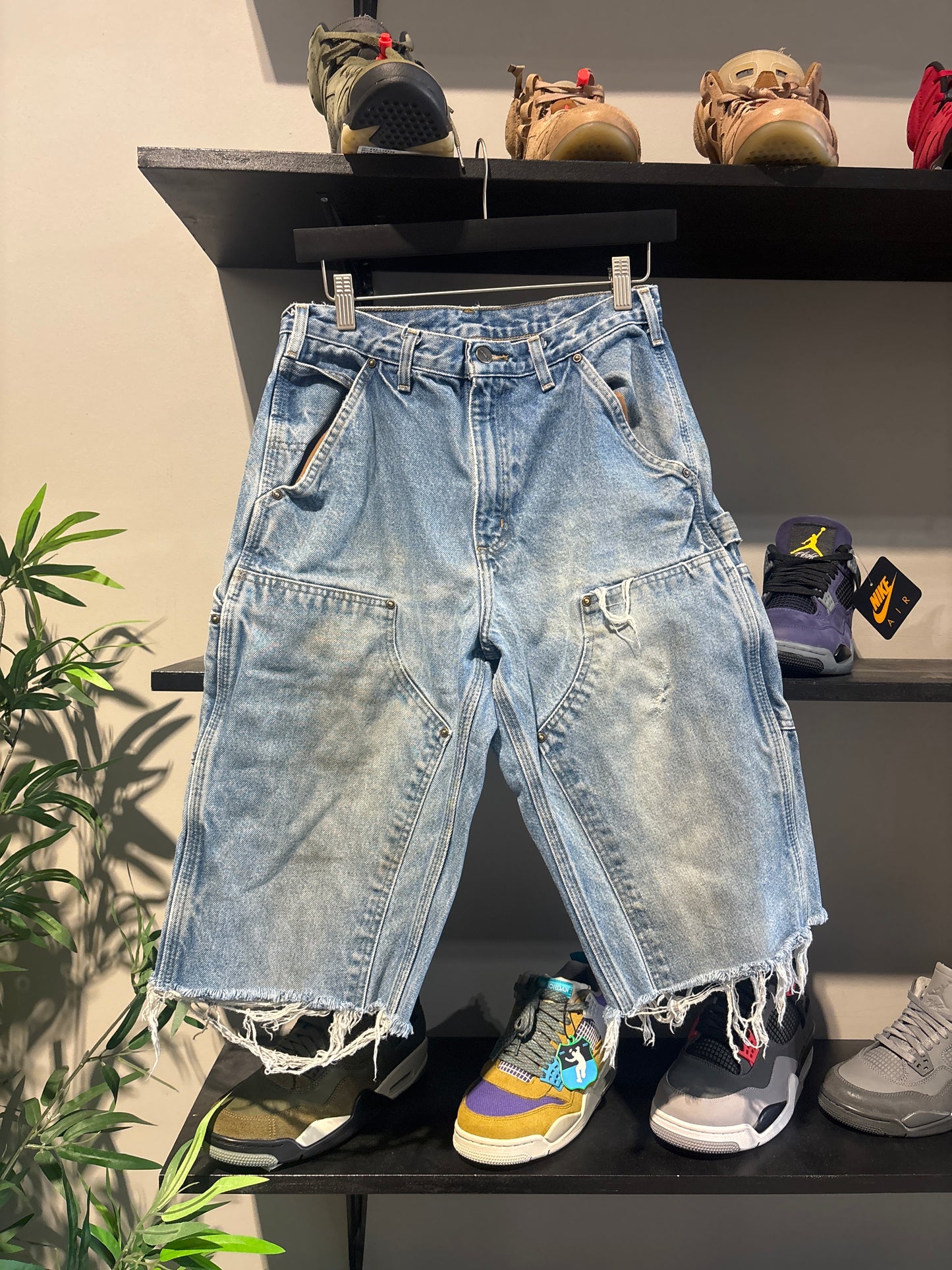 Vintage Double Knee Carhartt Denim Shorts Sz 30