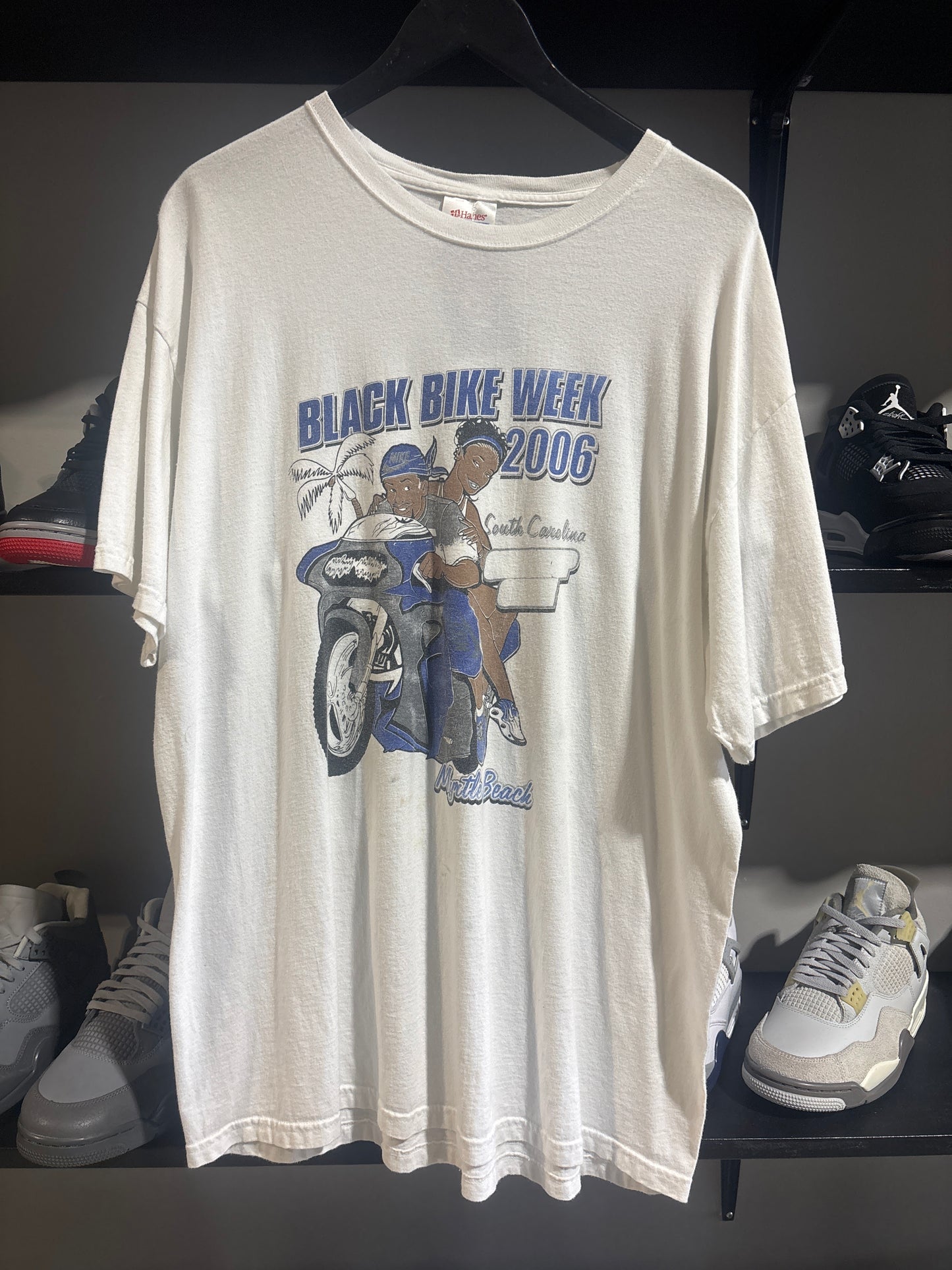 vintage 2006 black bike week tee