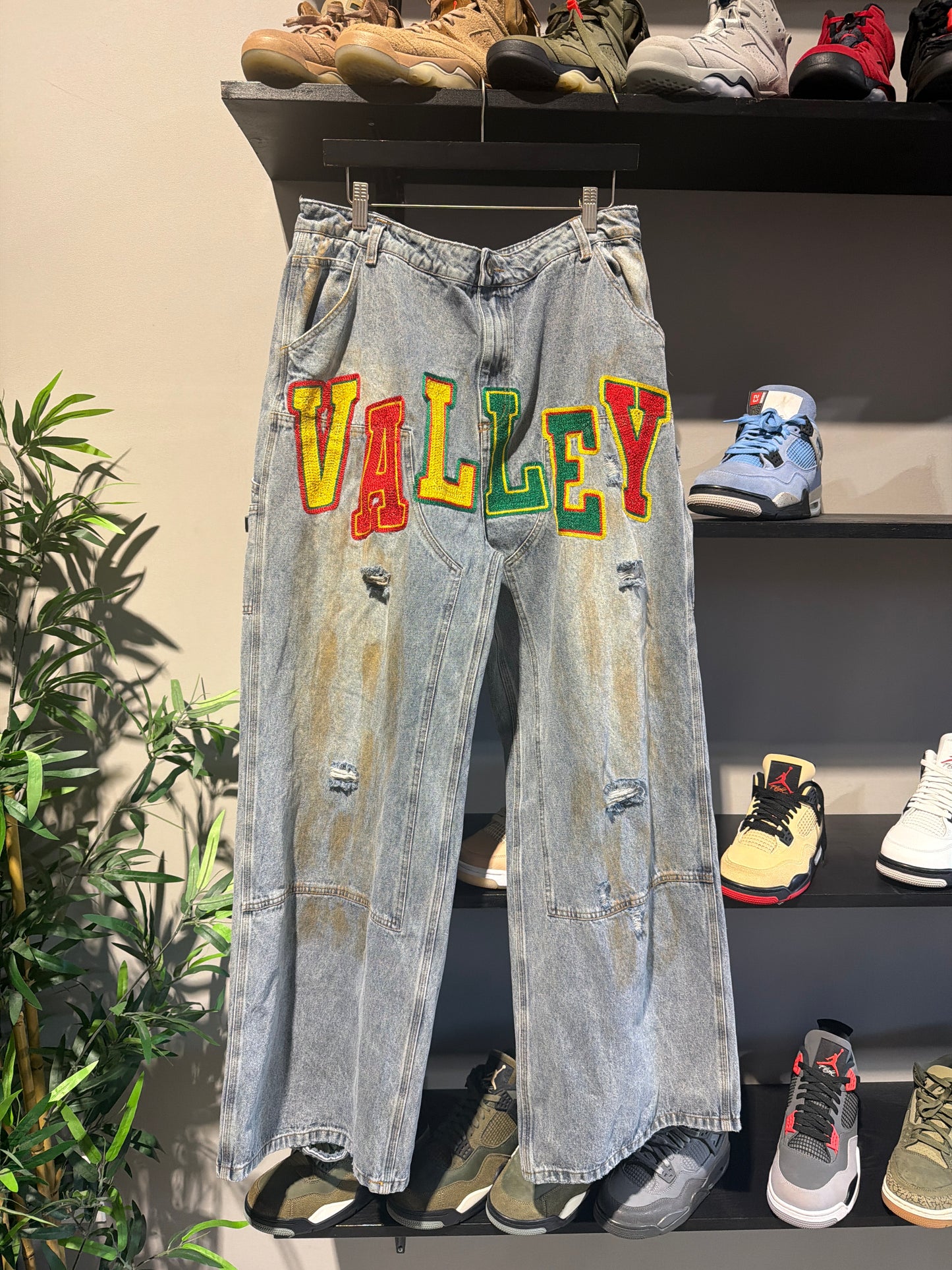 Vale Valley Light Wash Double Knee Sz 34