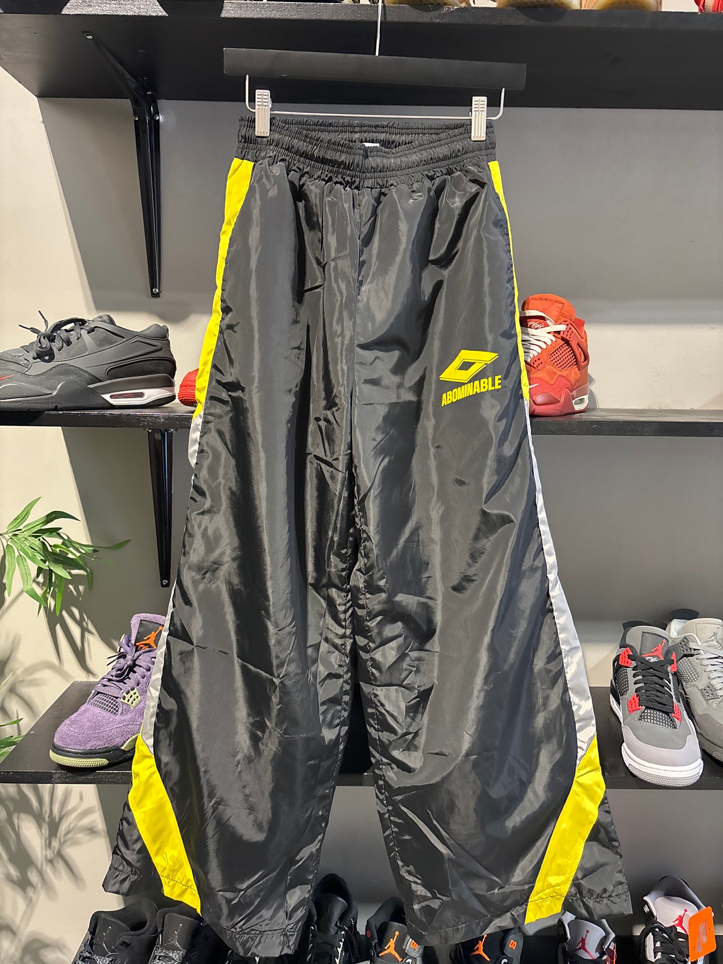 ABOMINABLE YELLOW /BLACK/GREY TRACK PANTS