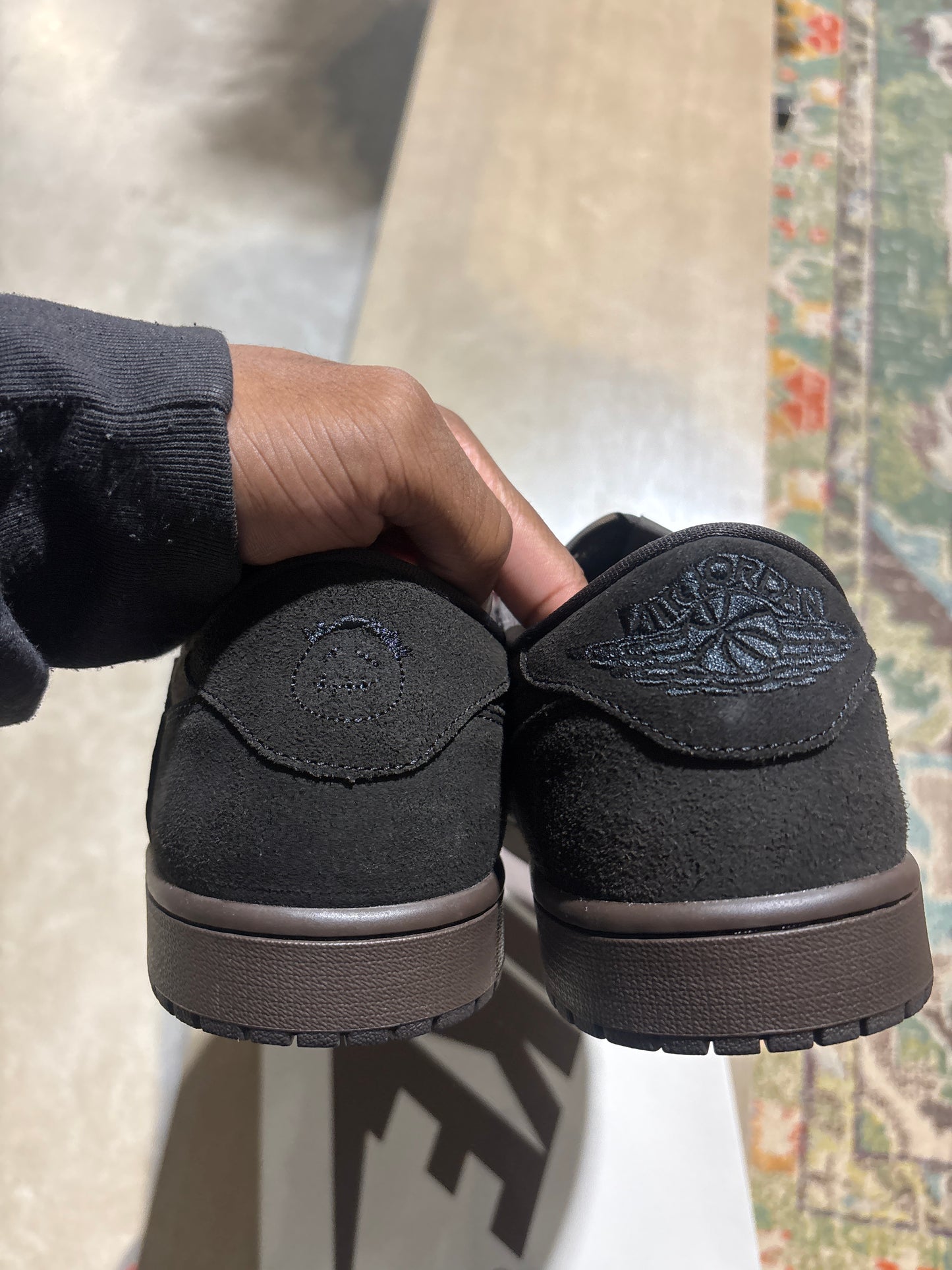 Jordan 1 Travis Velvet Brown Used Sz 14