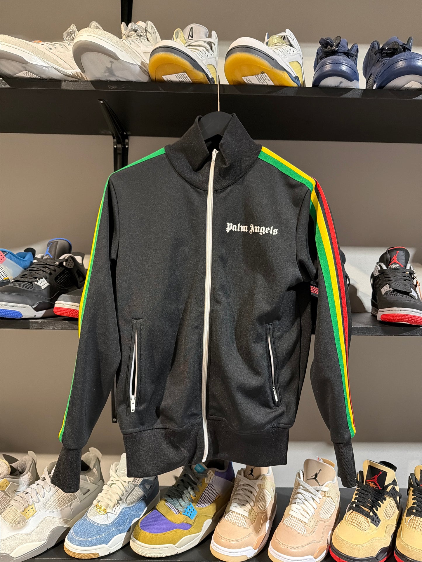 Black multicolor palm angles jacket