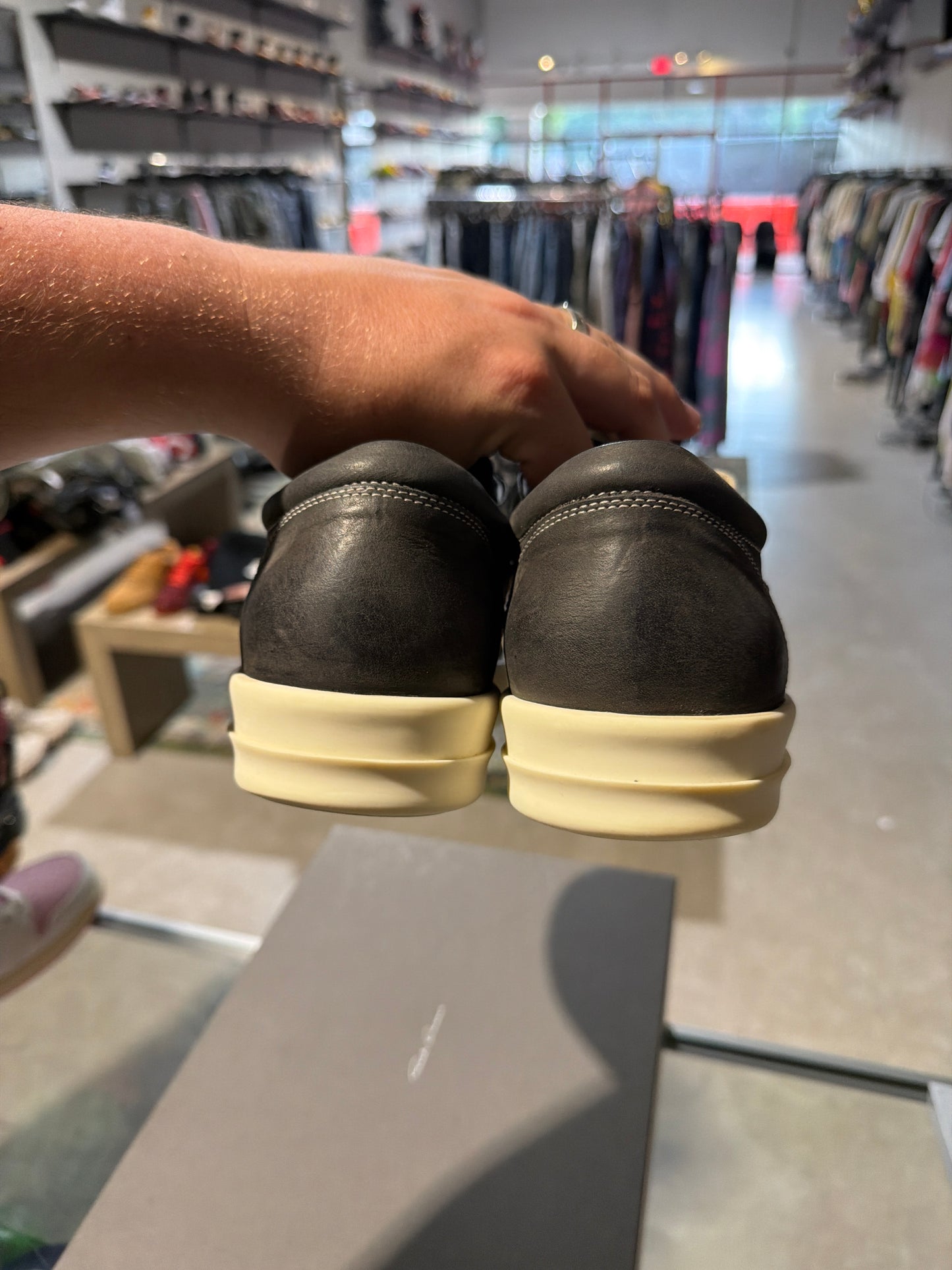 Rick Owens Vintage Charcoal Sneakers Sz 11