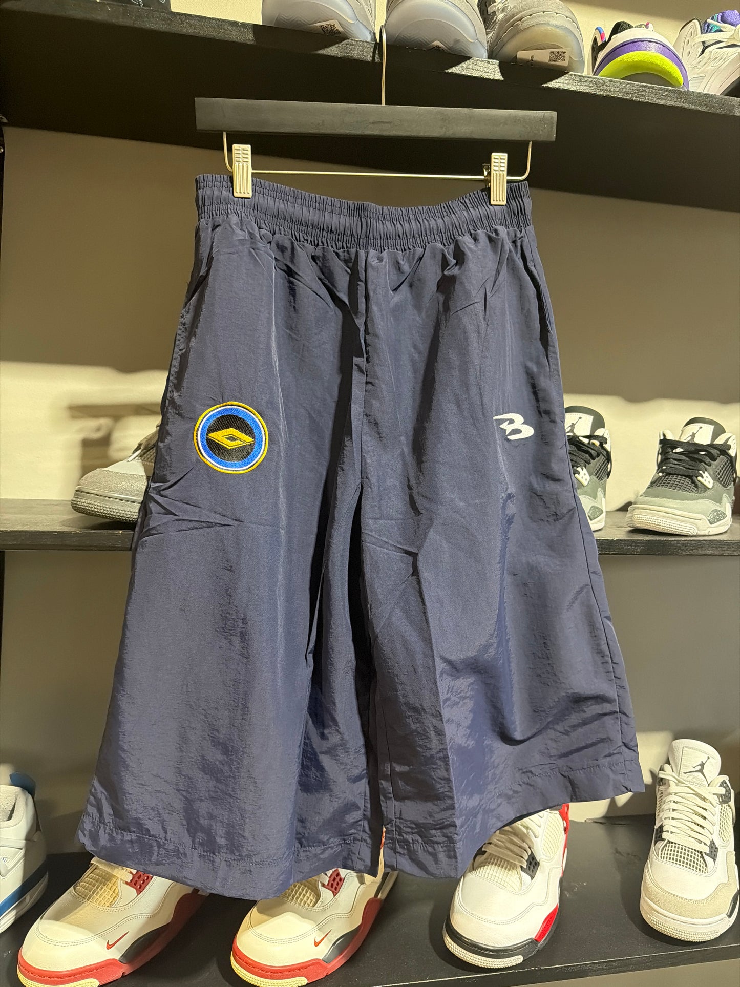 Abominable Royal/Navy Nylon Zipup/Shorts Set