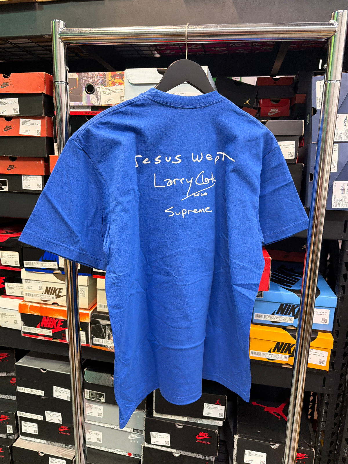 Supreme Larry Clark Gun Tee Blue