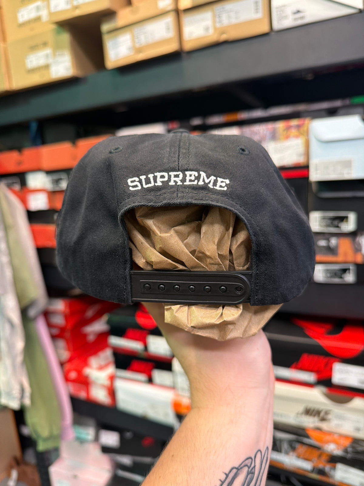 Supreme Painted 5-Panel Hat Black
