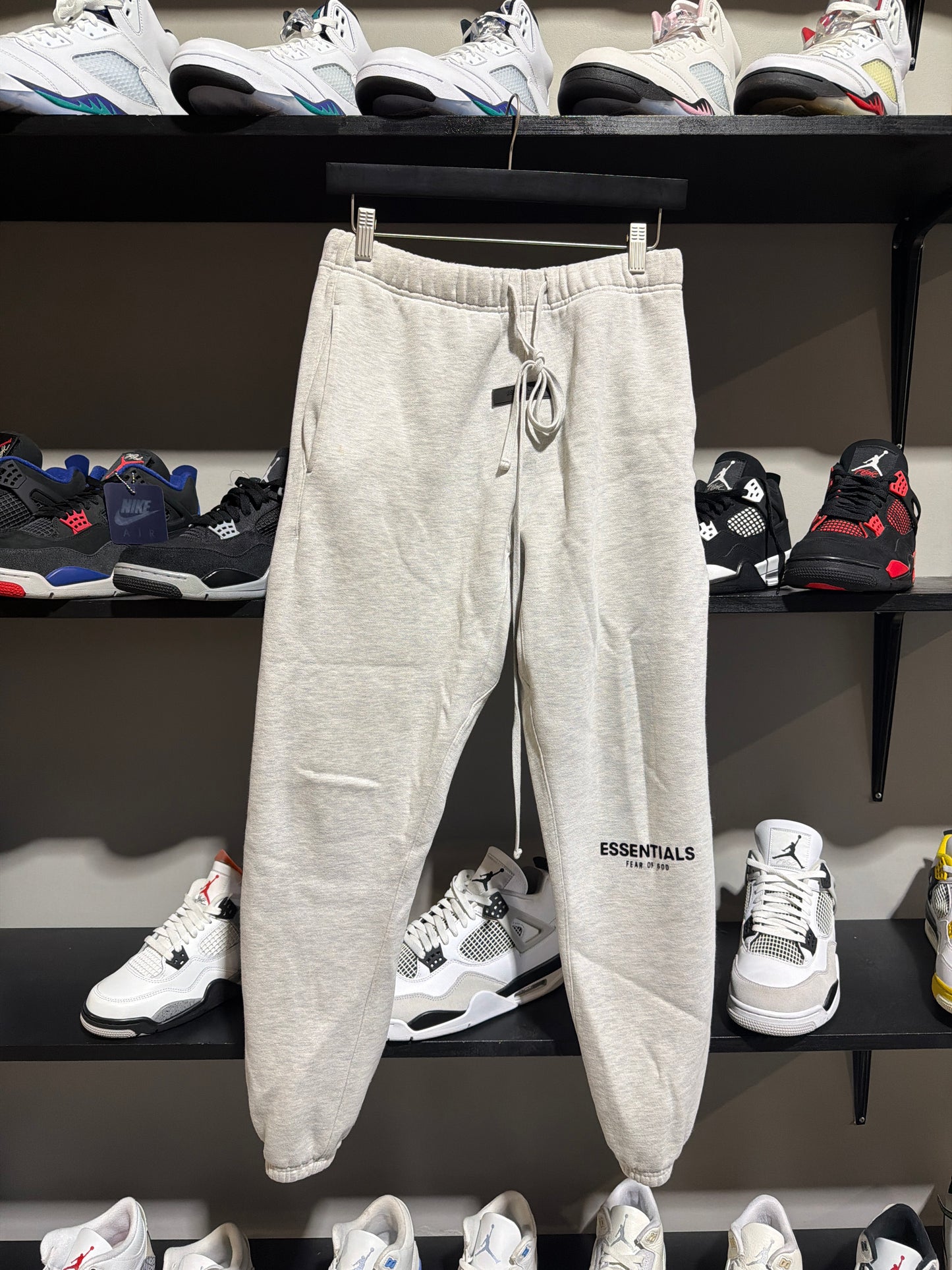 Essentials Light Oatmeal Sweats Sz S