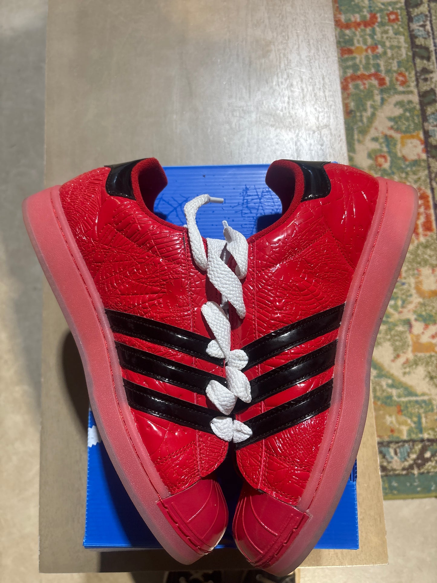Pre-owned Sp5der Adidas Superstar red