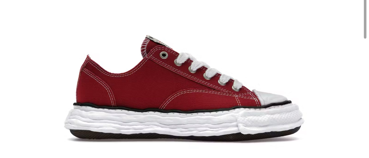 Maison Mihara Yasuhiro Peterson 23 OG Sole Canvas Low Bordeaux