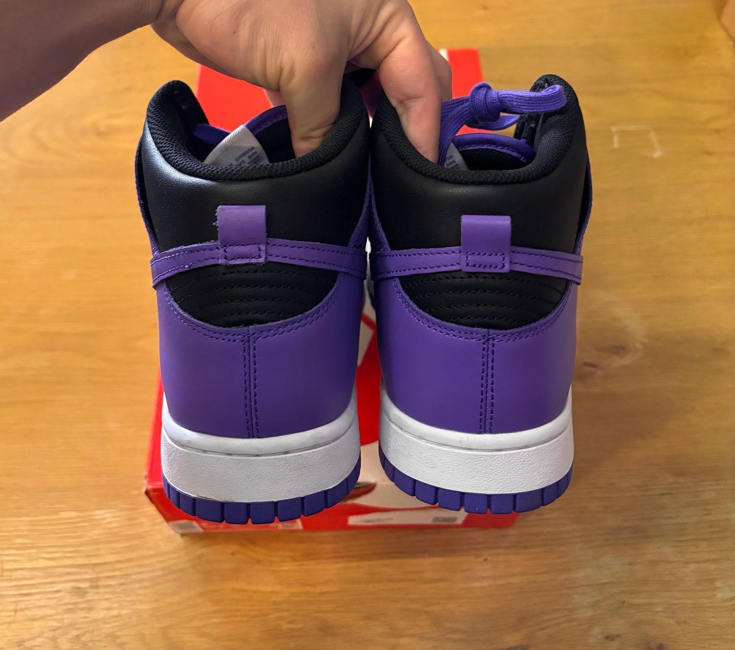 Nike dunk high psychic purple size 9 used