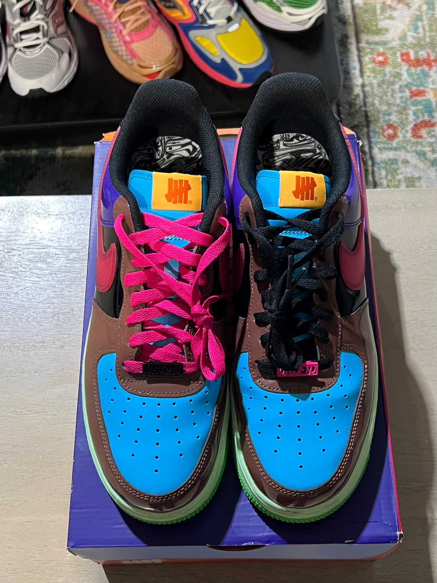 UNDEFEATED X AIR FORCE 1 LOW PINK PRIME Used sz 11