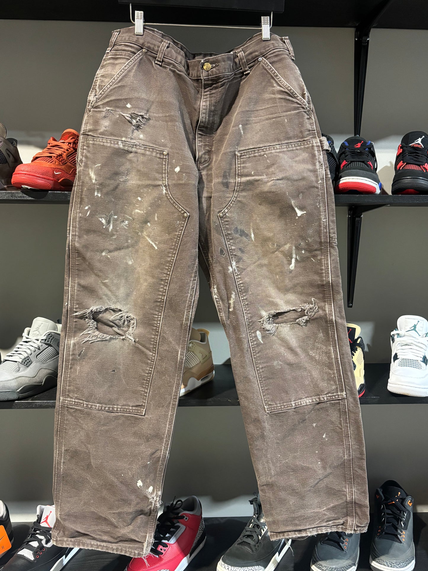 Brown Carhartt Double Knee SZ 36