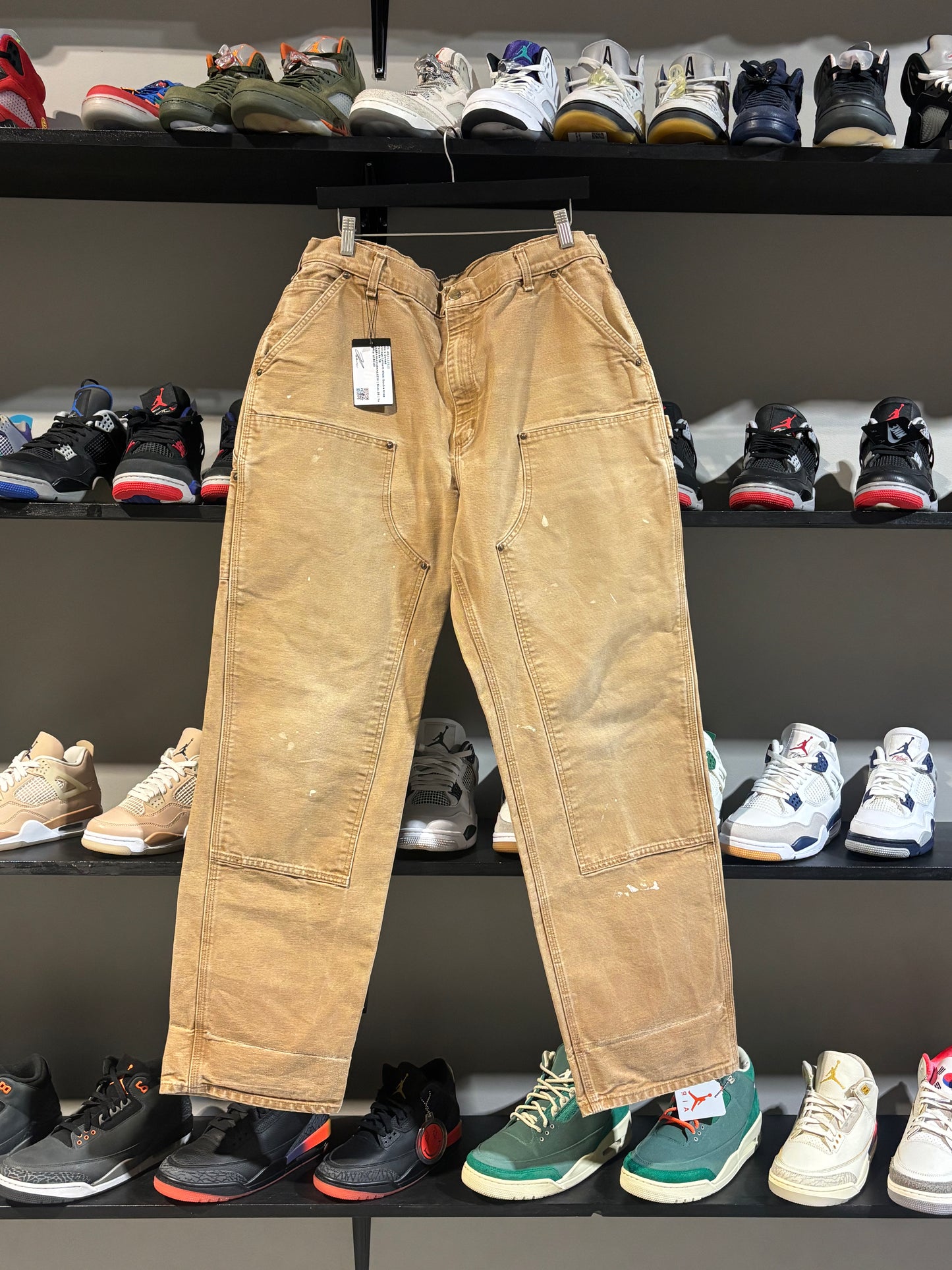 Vintage Carhartt Khaki Double Knee Pants Sz 38