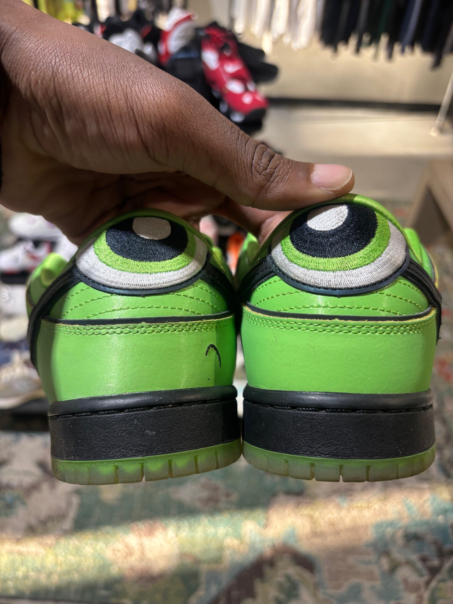 Nike SB Dunk PowerPuff Buttercup Used Sz 9.5 NB