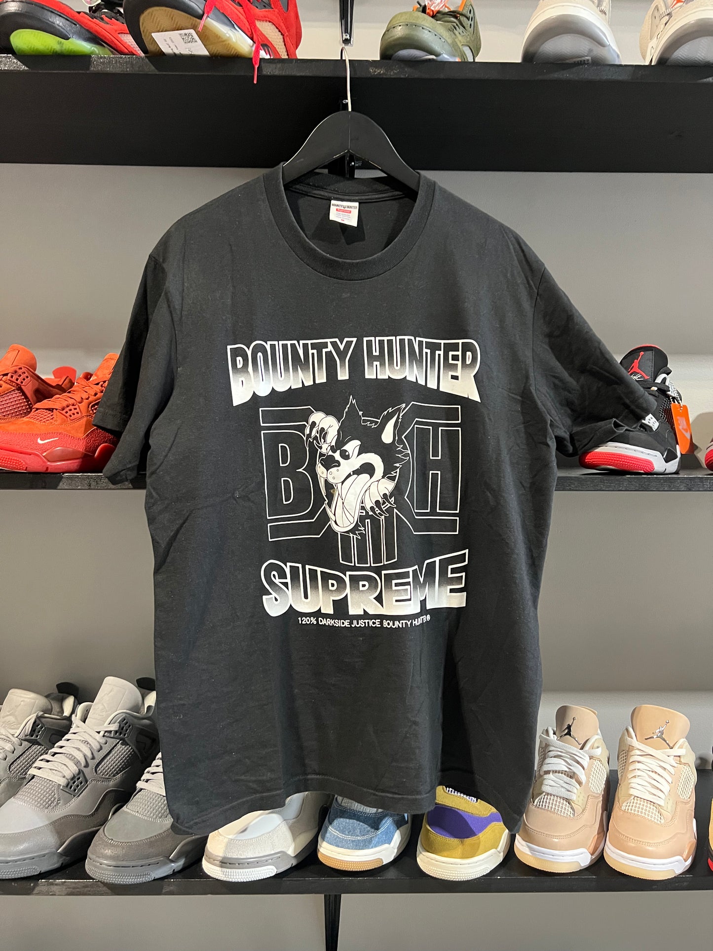 Supreme Bounty Hunter Wolf Tee Black